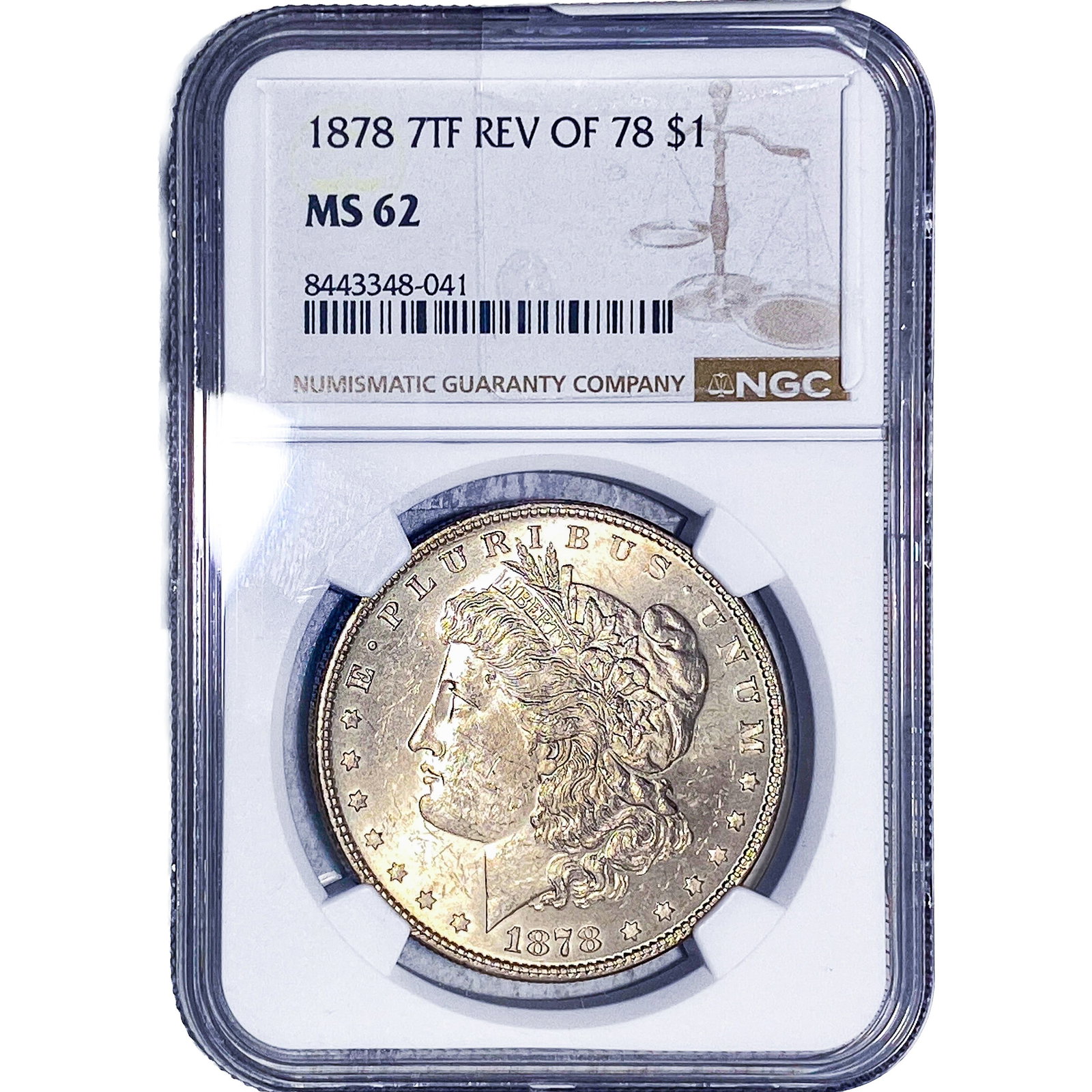 1878 Rev 78 Morgan Silver Dollar NGC MS62 (1 of 2)
