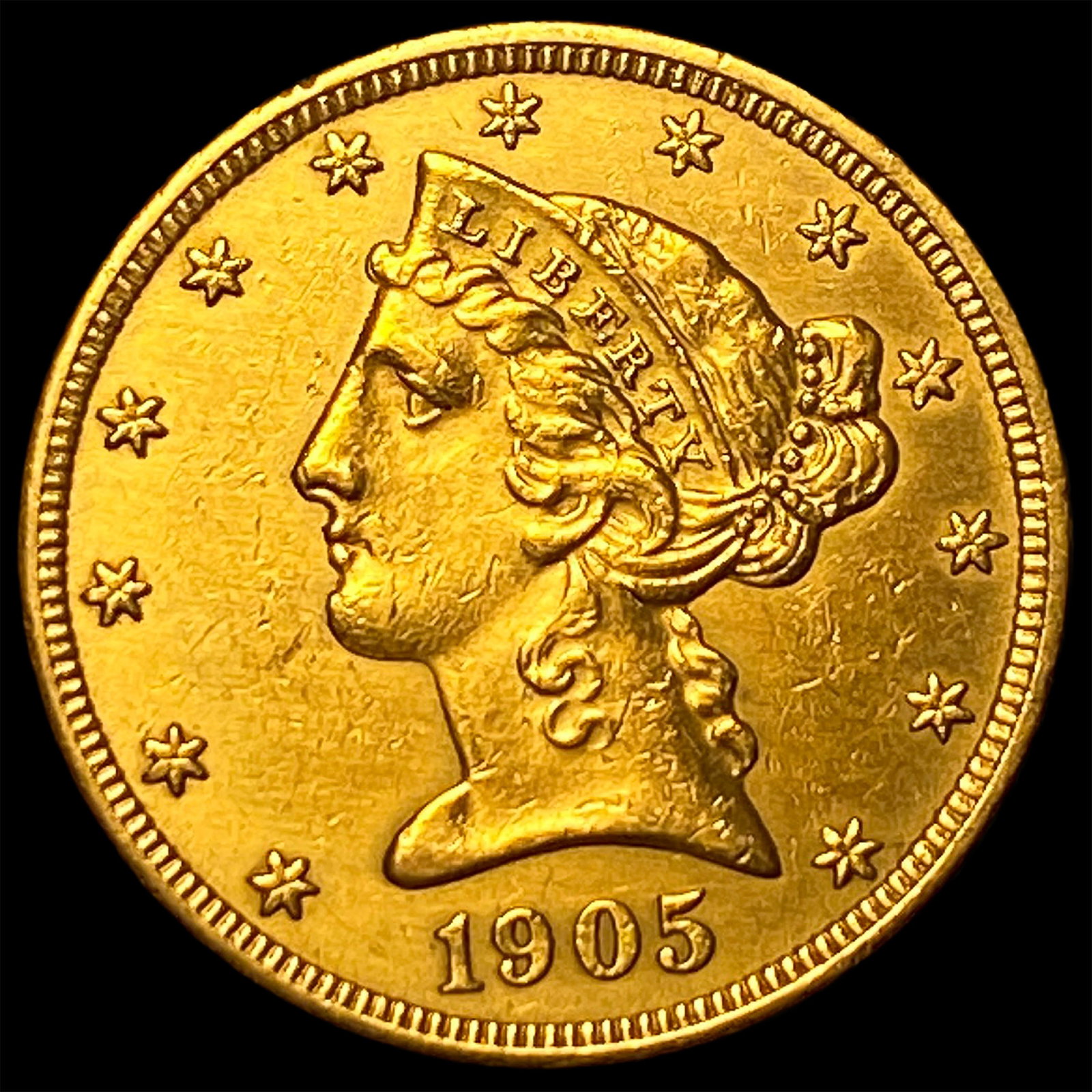 1905 Liberty Head Half Eagle $5 Gold CLOSELY UNCIRCULATED (1 of 2)