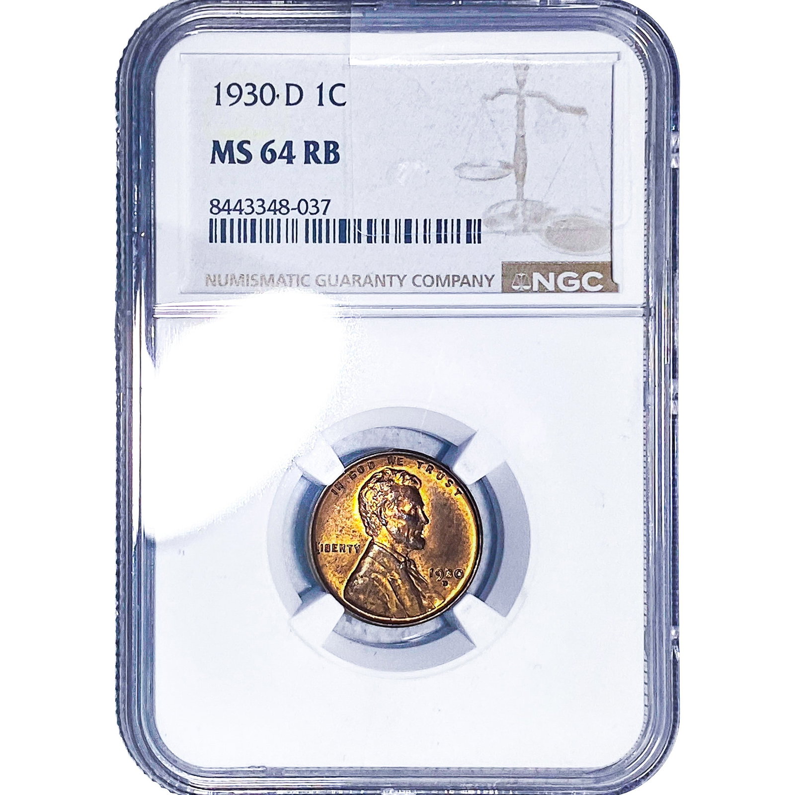 1930-D Wheat Cent NGC MS64 RB (1 of 2)