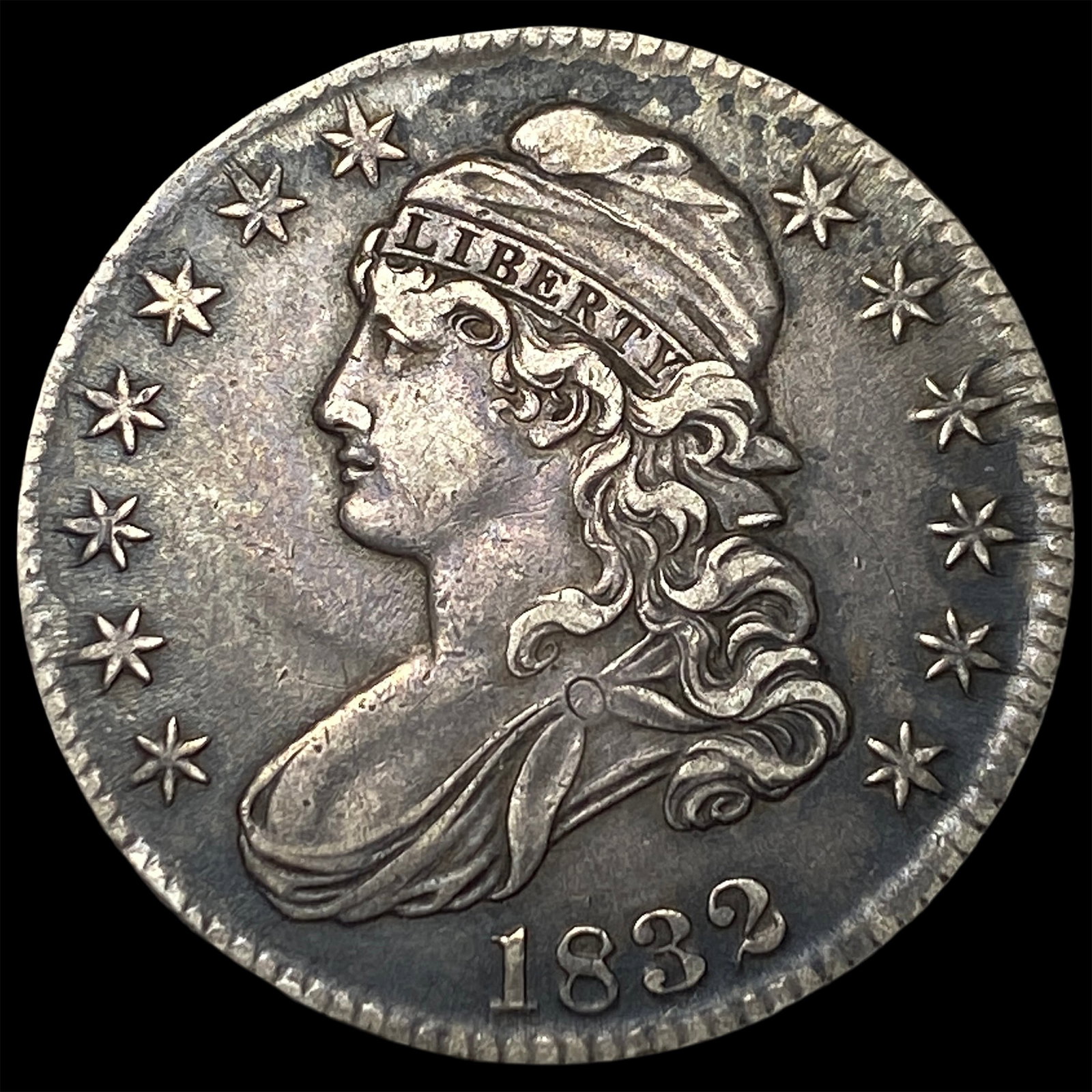 1832 Capped Bust Half Dollar NEARLY UNCIRCULATED: 1832 Capped Bust Half Dollar NEARLY UNCIRCULATED