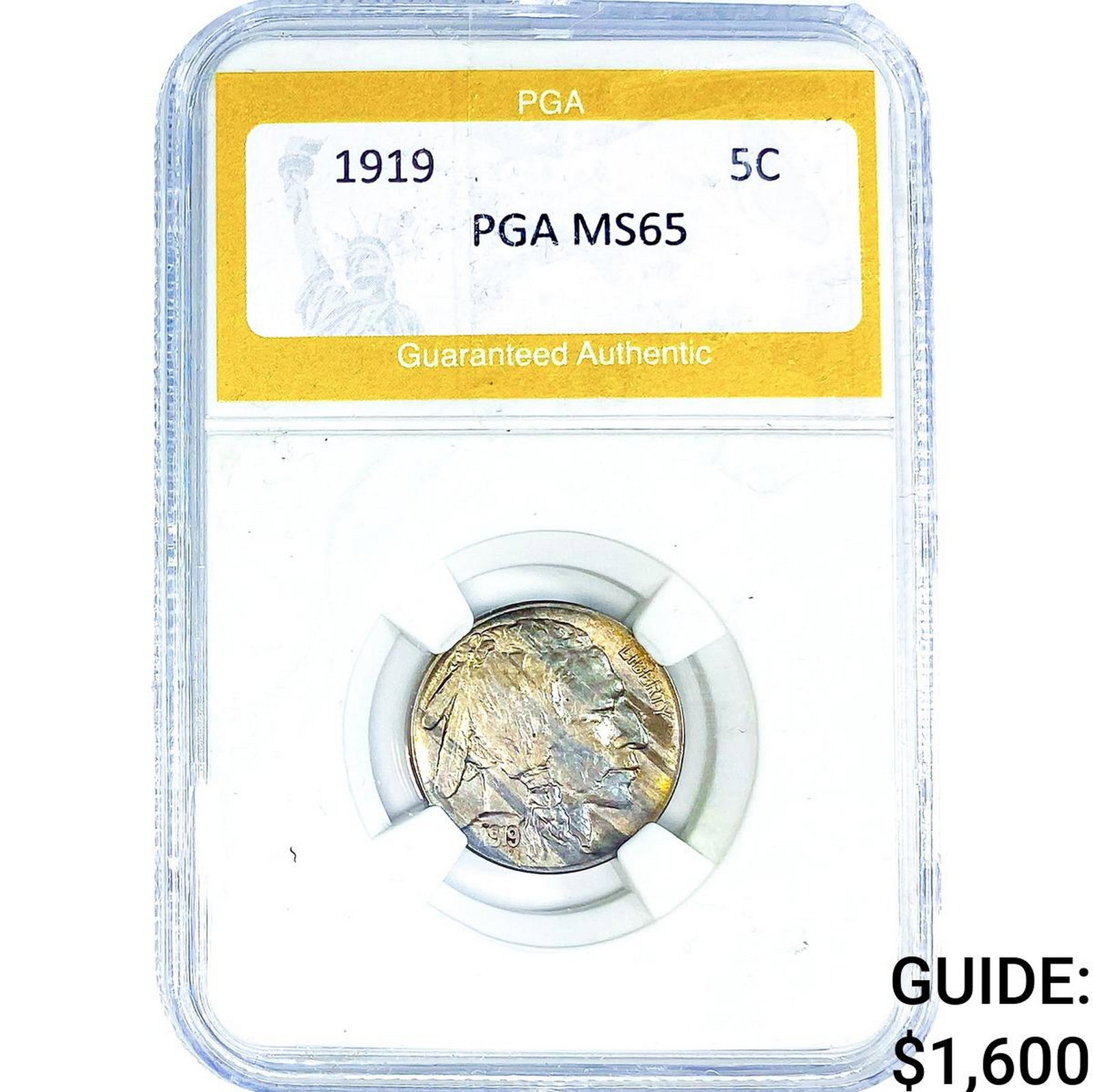 1919 Buffalo Nickel PGA MS65 (1 of 2)