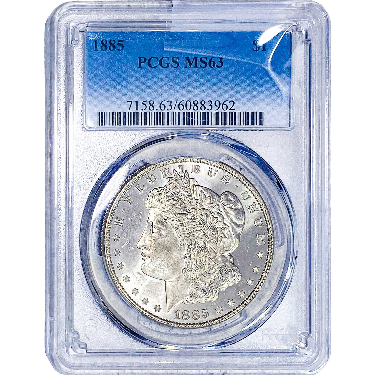 1885 Morgan Silver Dollar PCGS MS63: 1885 Morgan Silver Dollar PCGS MS63