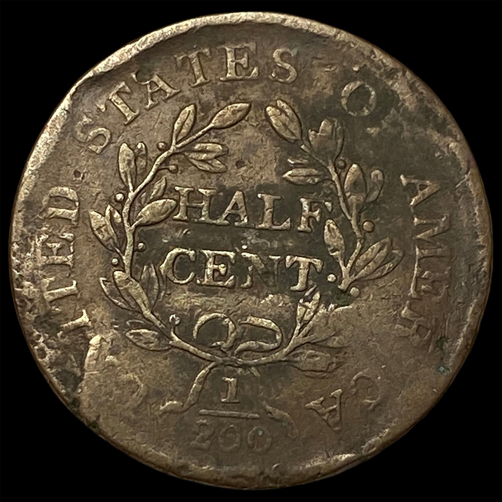 1806 Copper Half Cent NICELY CIRCULATED - 2