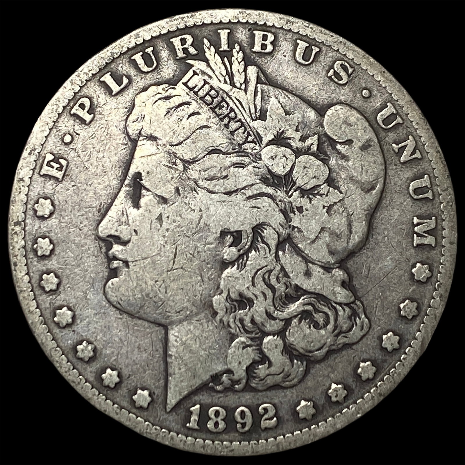 1892 Morgan Silver Dollar LIGHTLY CIRCULATED: 1892 Morgan Silver Dollar LIGHTLY CIRCULATED