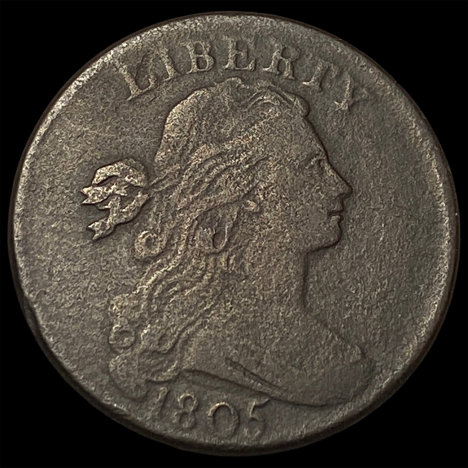 1805 Draped Bust Large Cent LIGHTLY CIRCULATED: 1805 Draped Bust Large Cent LIGHTLY CIRCULATED