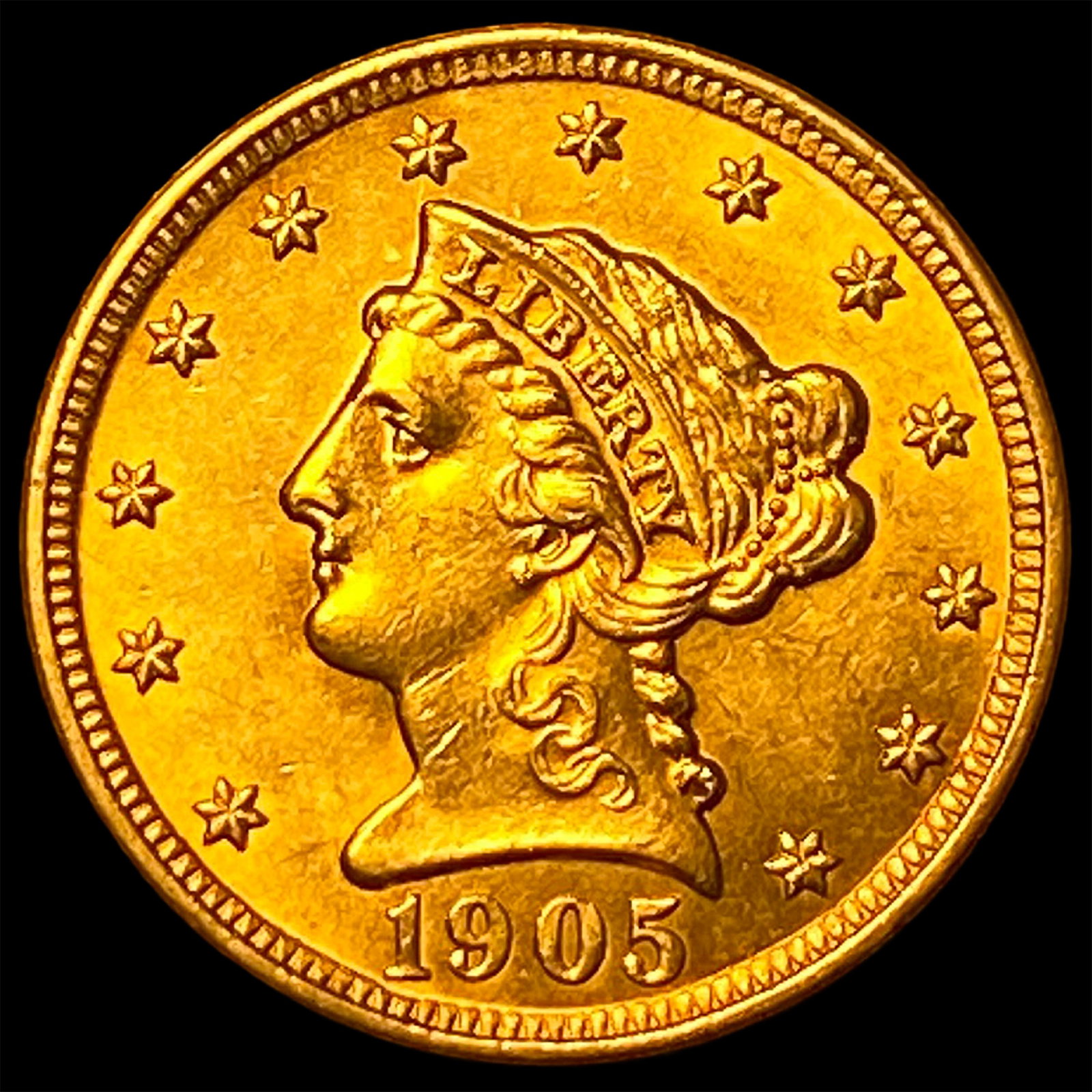 1905 Liberty Head Gold Quarter Eagle $2.50 UNCIRCULATED (1 of 2)