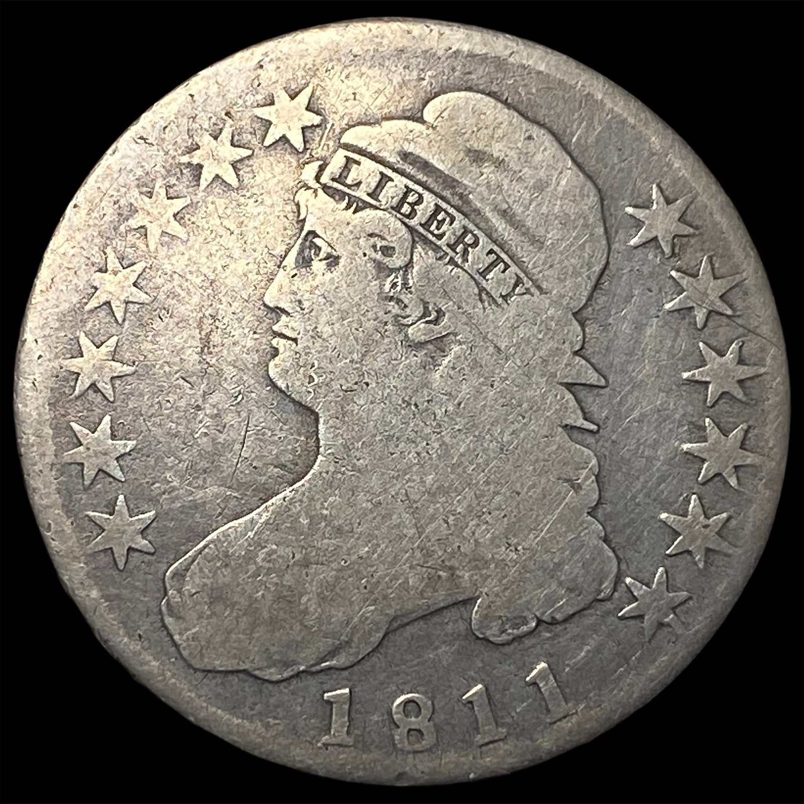 1811 Capped Bust Half Dollar NICELY CIRCULATED (1 of 2)