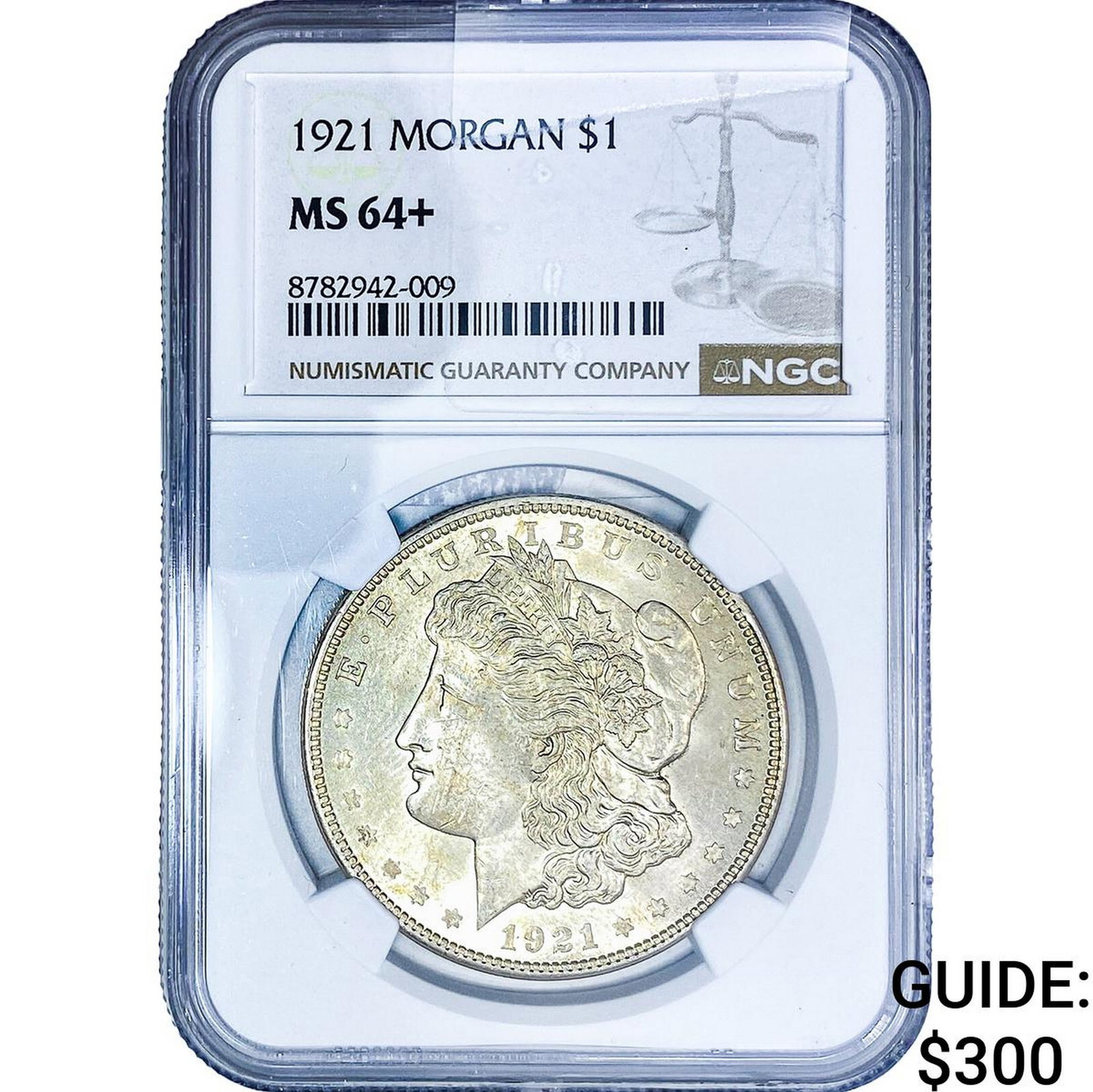 1921 Morgan Silver Dollar NGC MS64+ (1 of 2)