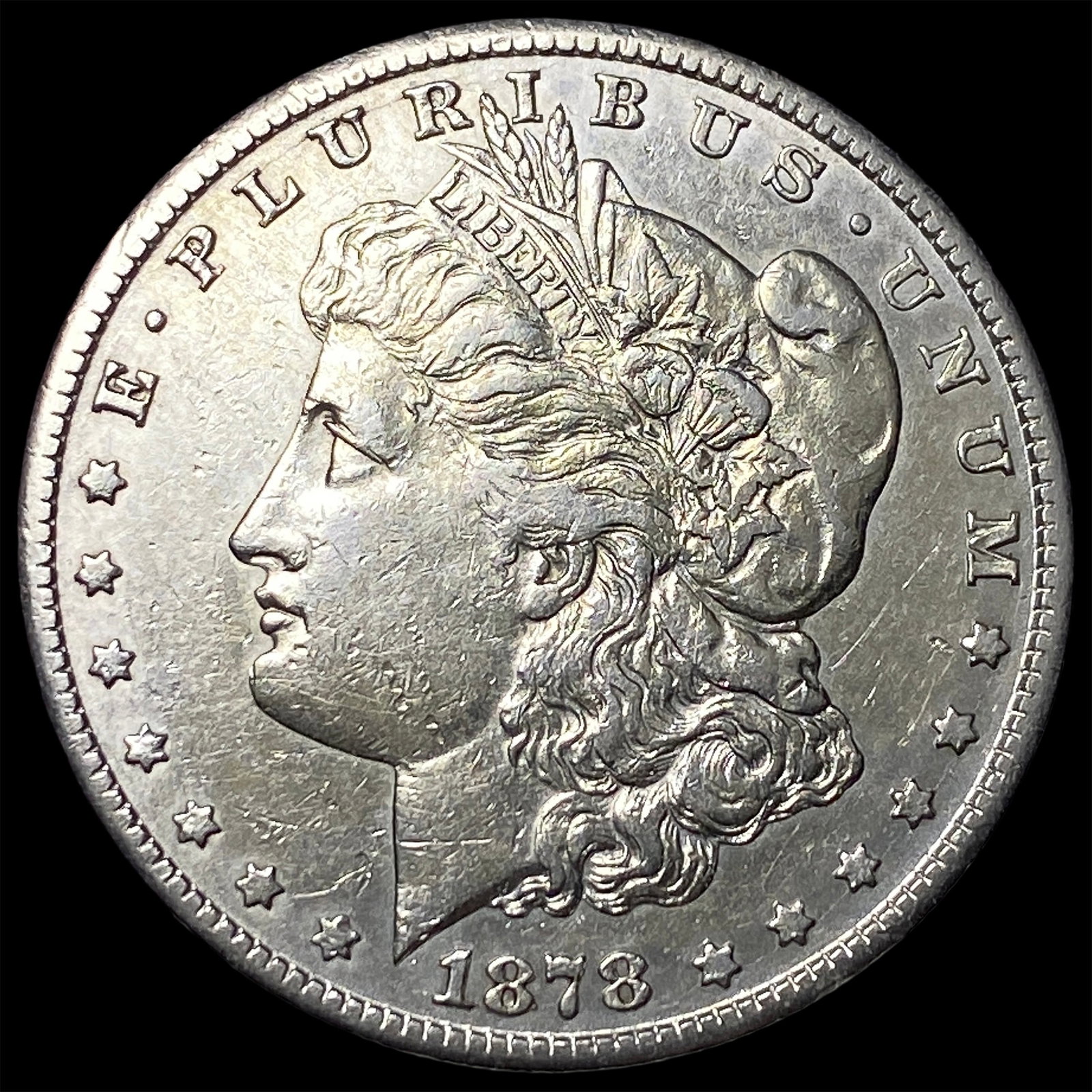 1878-S Silver Morgan Dollar NEARLY UNCIRCULATED (1 of 2)