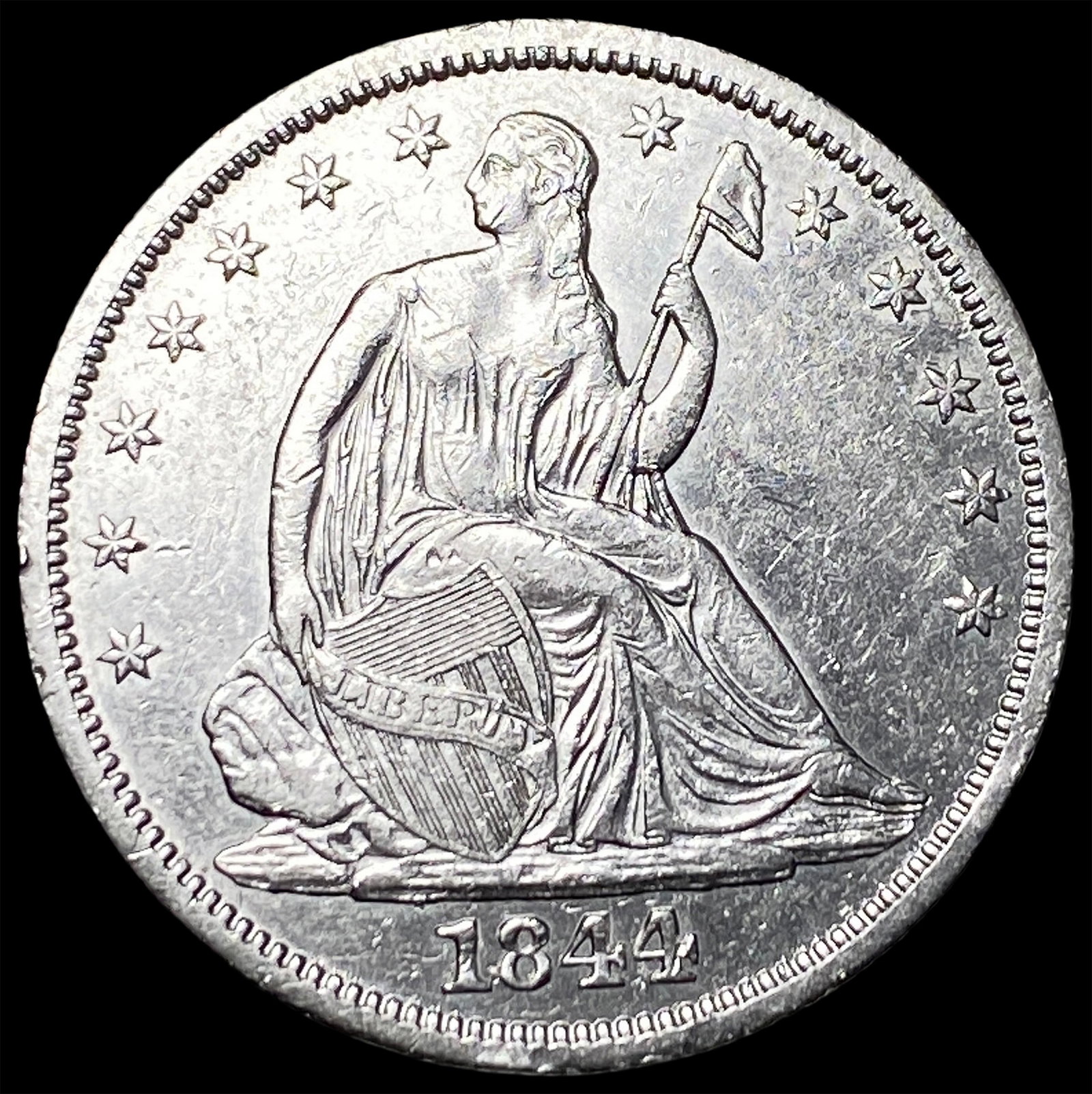 1844-O Silver Half Dollar CLOSELY UNCIRCULATED (1 of 2)