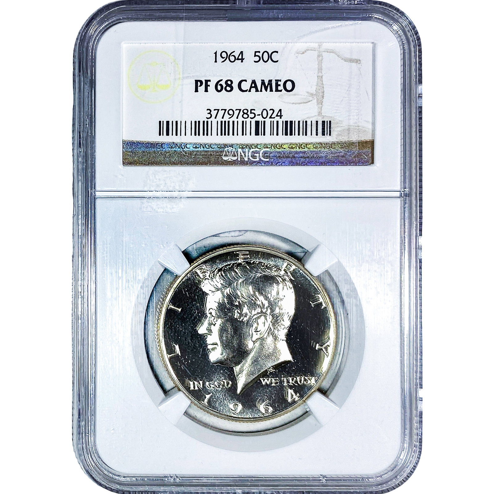 1964 Kennedy Half Dollar NGC PF68 Cameo (1 of 2)