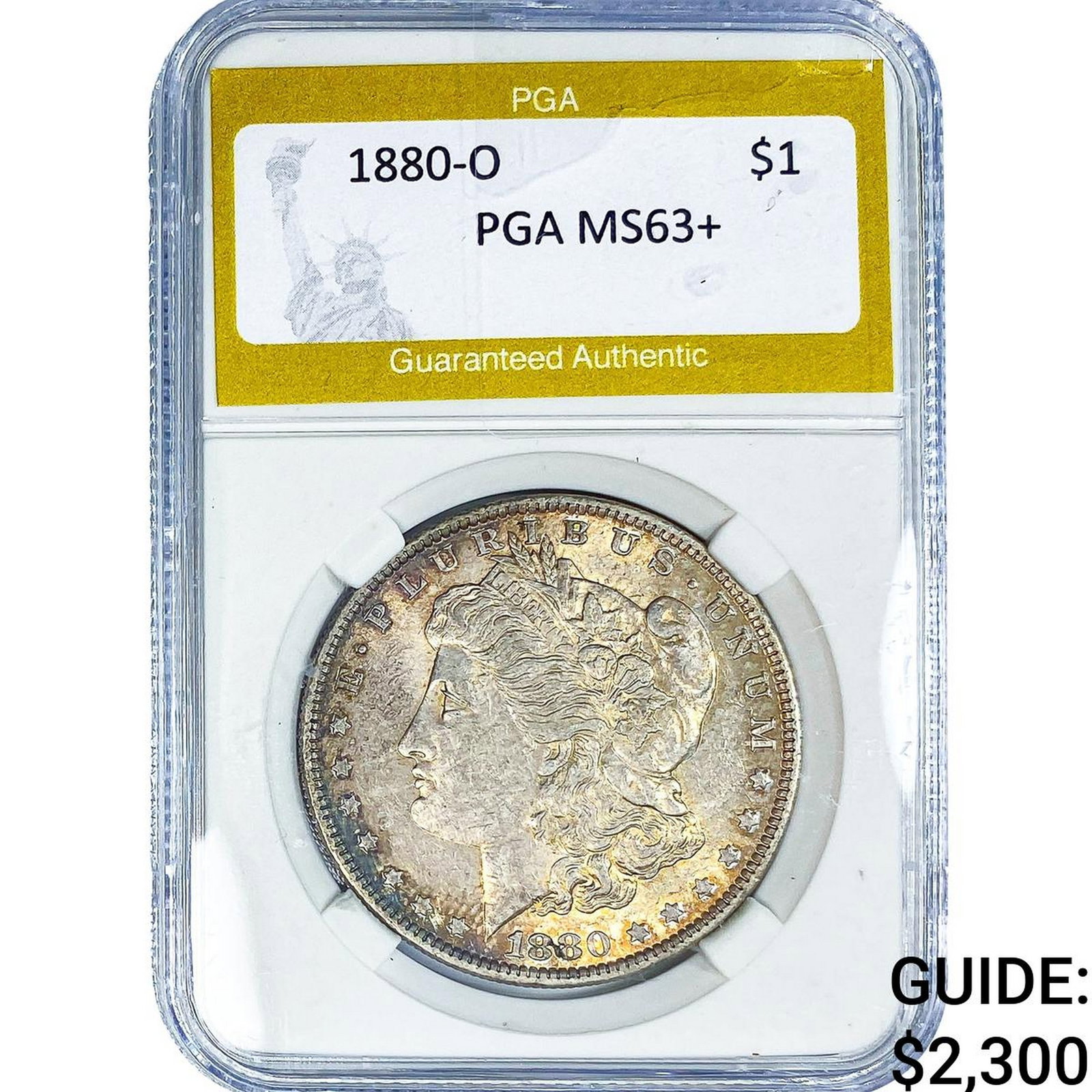 1880-O Morgan Silver Dollar PGA MS63+ (1 of 2)