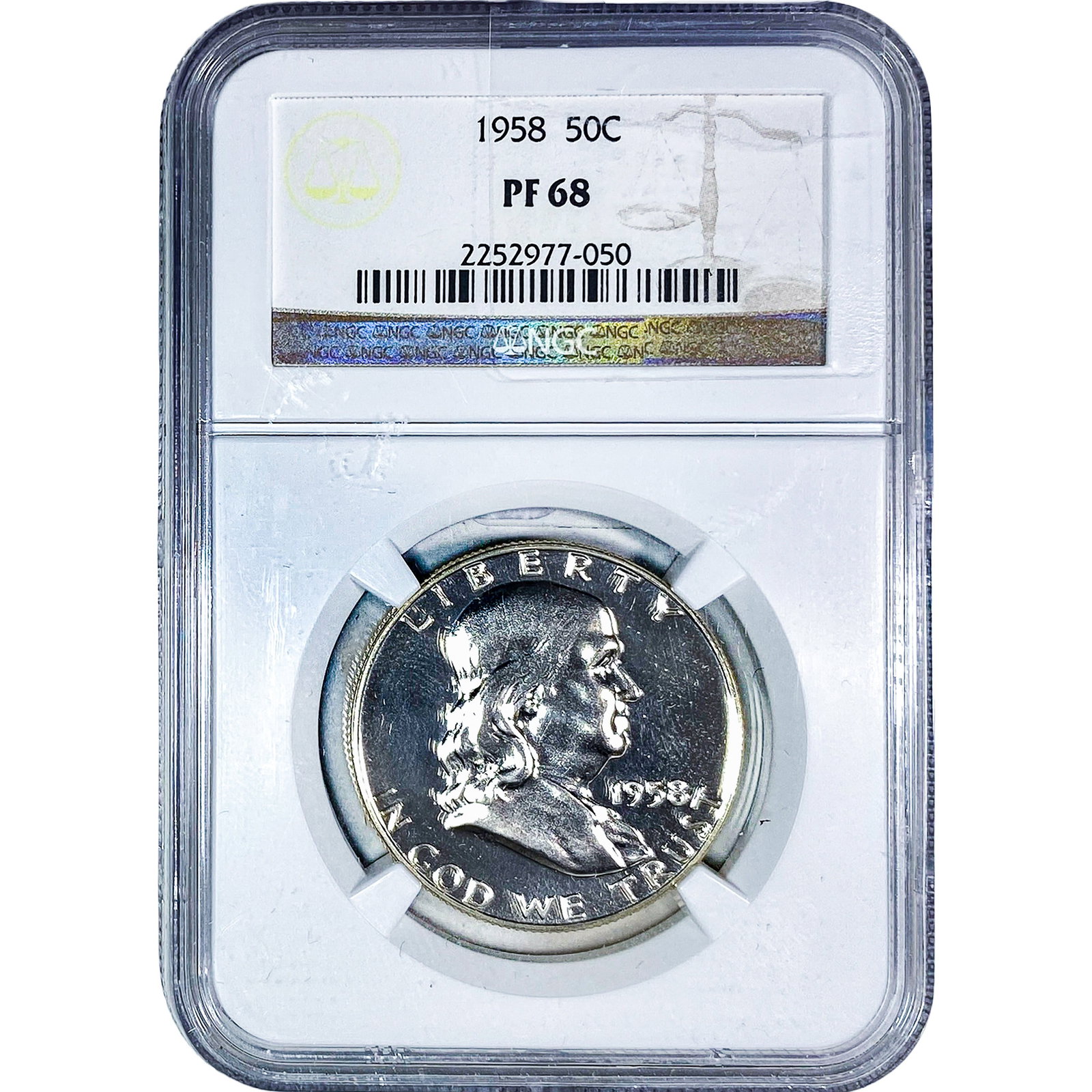 1958 Franklin Half Dollar NGC PF68 (1 of 2)