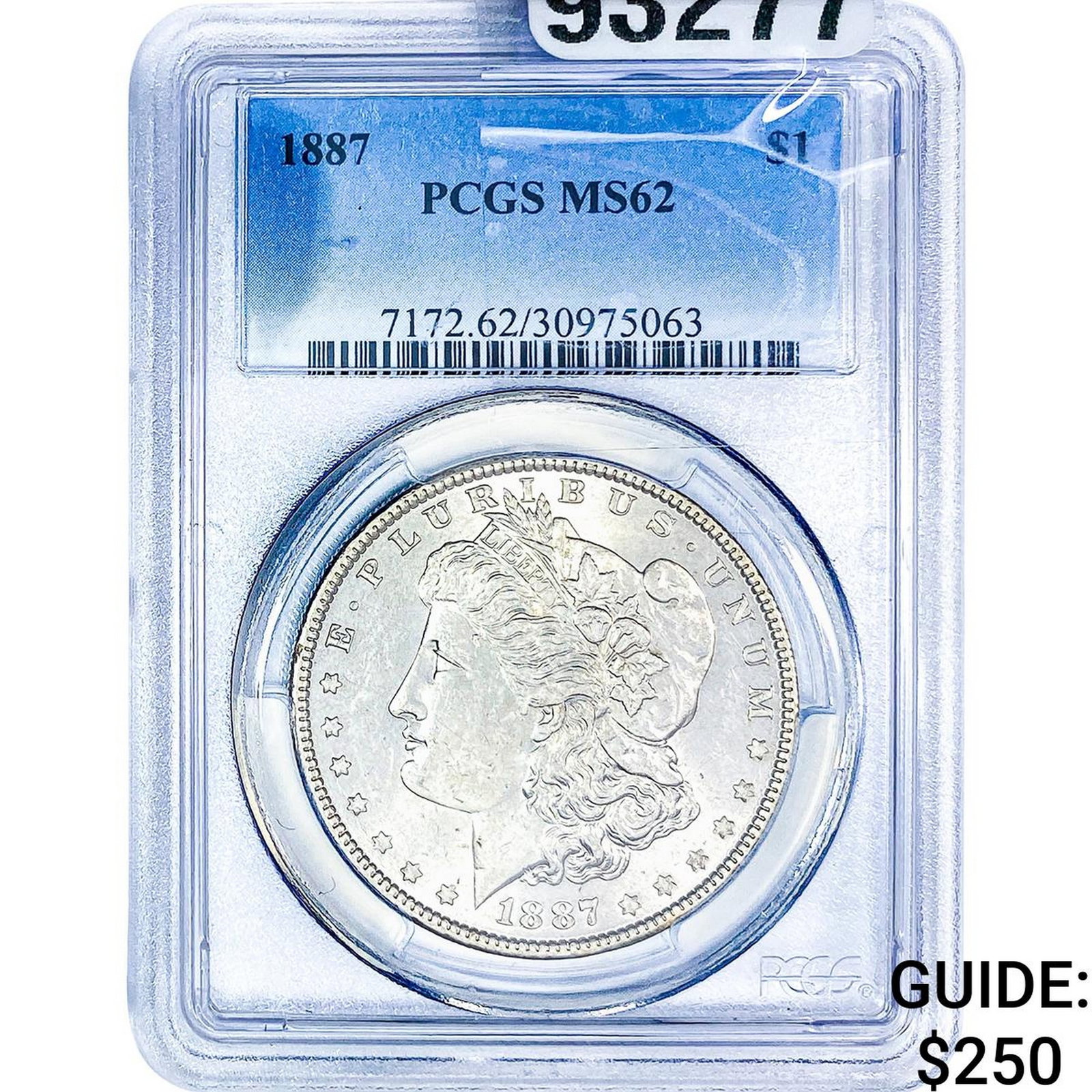 1887 Morgan Silver Dollar PCGS MS62: 1887 Morgan Silver Dollar PCGS MS62