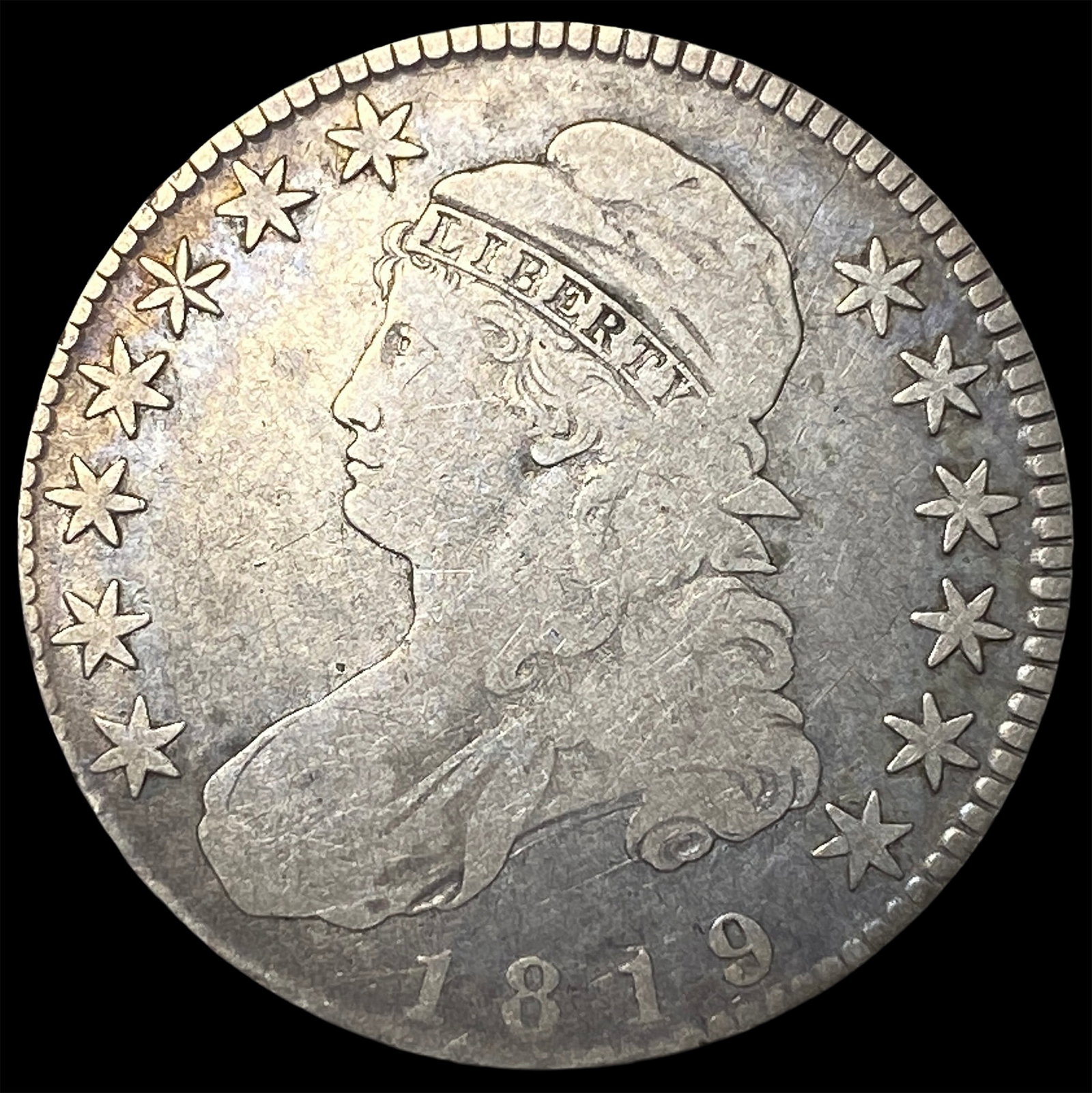 1819 Capped Bust Half Dollar NICELY CIRCULATED (1 of 2)