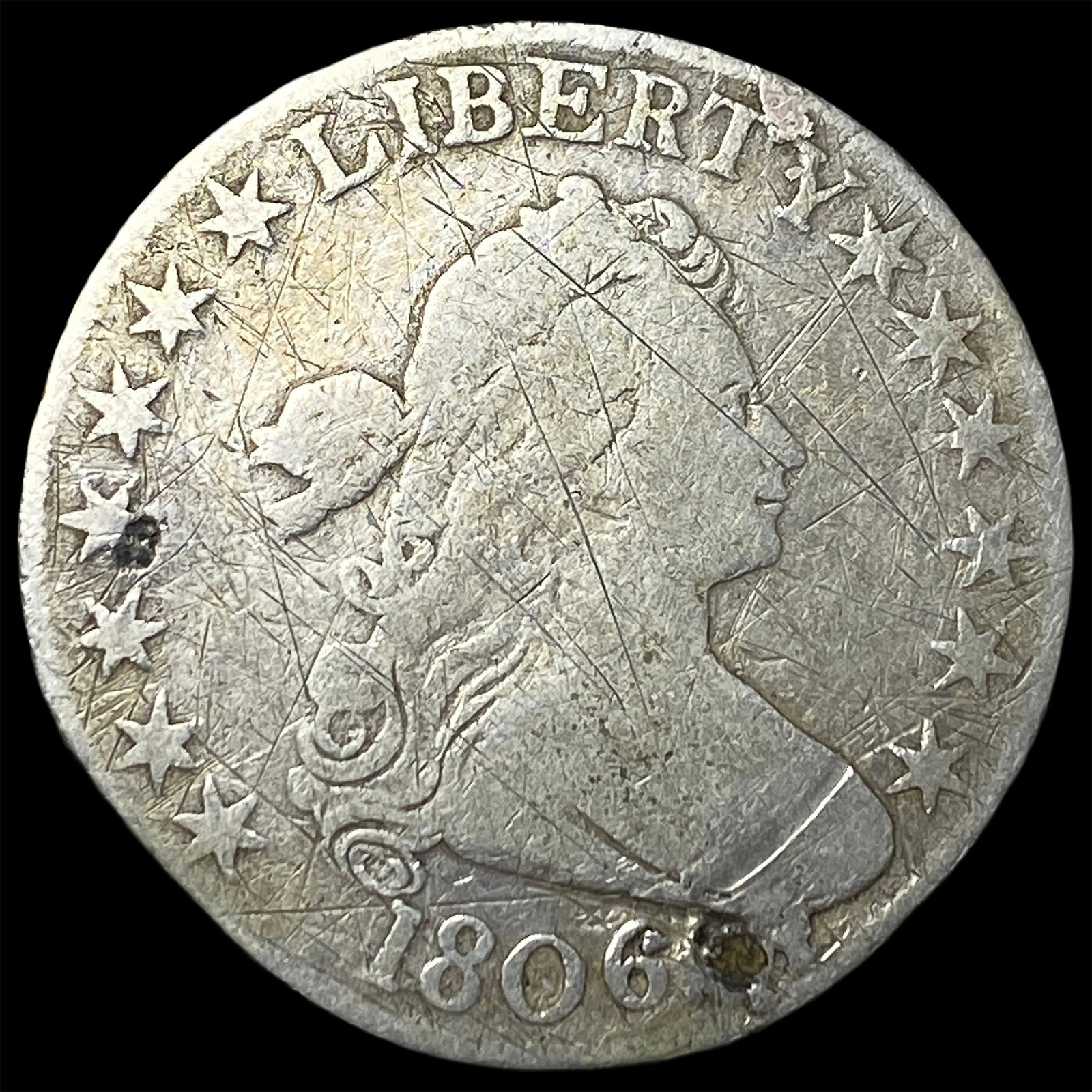 1806 Draped Bust Half Dollar NICELY CIRCULATED (1 of 2)