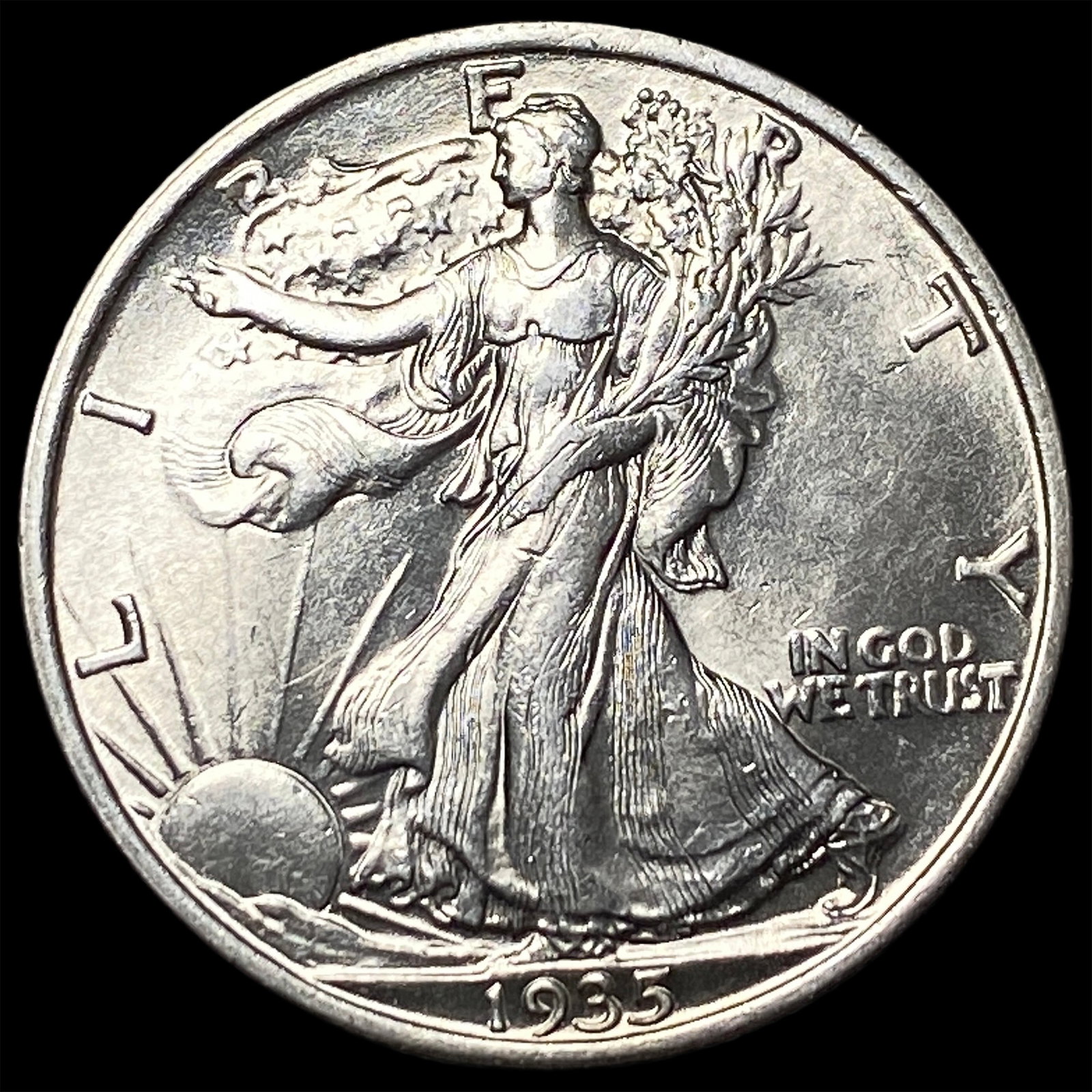1935 Silver Walking Liberty Half Dollar UNCIRCULATED: 1935 Silver Walking Liberty Half Dollar UNCIRCULATED