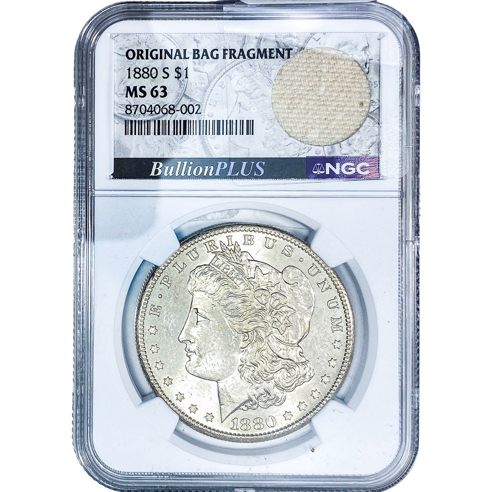 1880-S Morgan Silver Dollar NGC MS63: 1880-S Morgan Silver Dollar NGC MS63