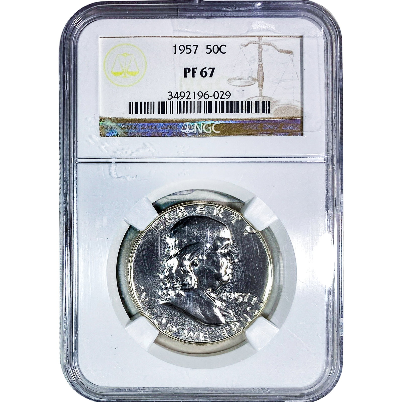 1957 Franklin Half Dollar NGC PF67 (1 of 2)