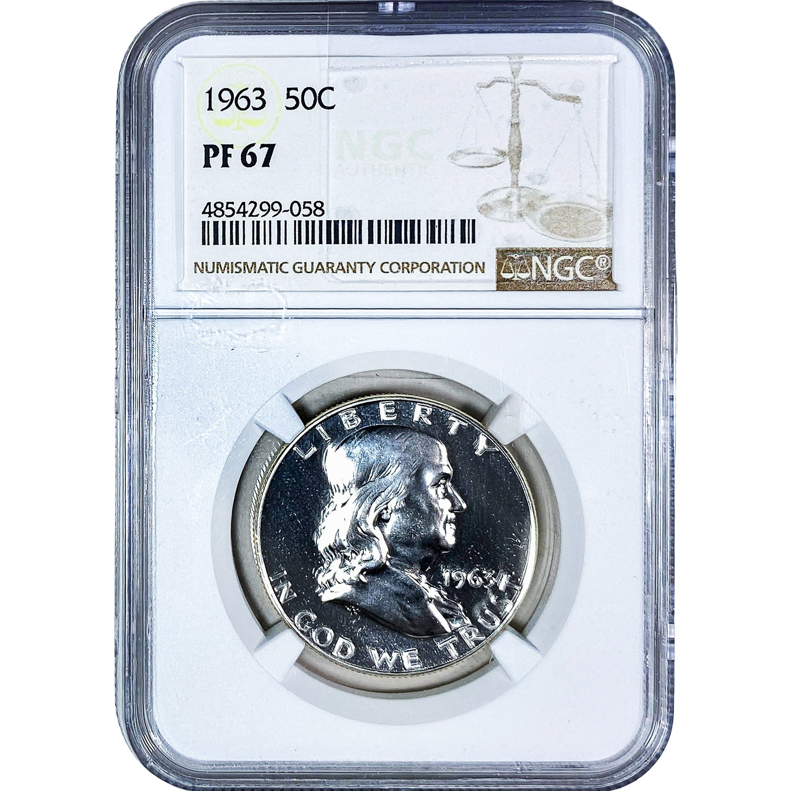 1963 Franklin Half Dollar NGC PF67 (1 of 2)