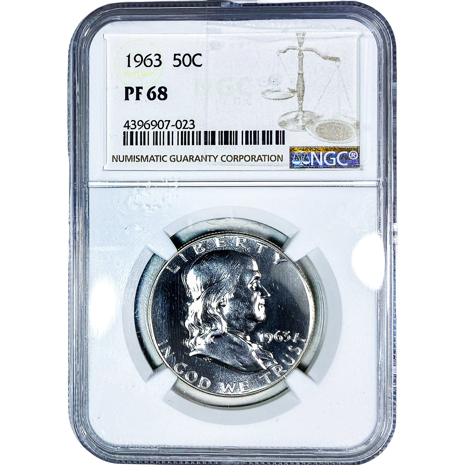 1963 Franklin Half Dollar NGC PF68 (1 of 2)