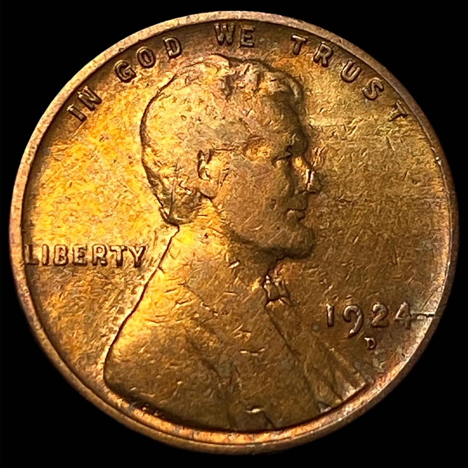 1924-D Lincoln Wheat Cent LIGHTLY CIRCULATED (1 of 2)