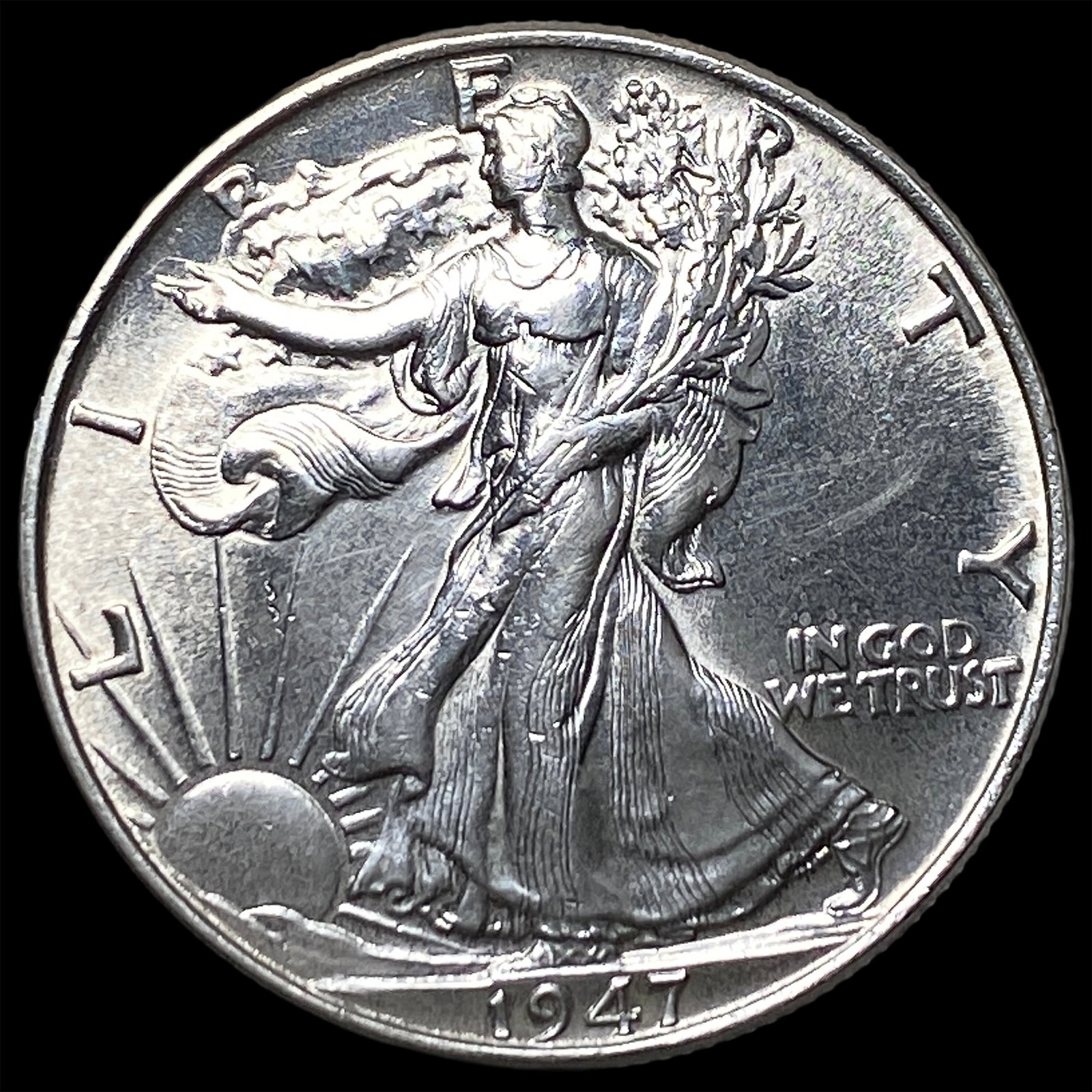 1947-S Silver Half Dollar UNCIRCULATED: 1947-S Silver Half Dollar UNCIRCULATED
