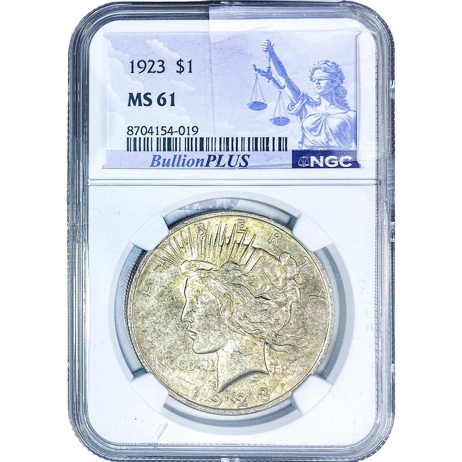 1923 Silver Peace Dollar NGC MS61 (1 of 2)