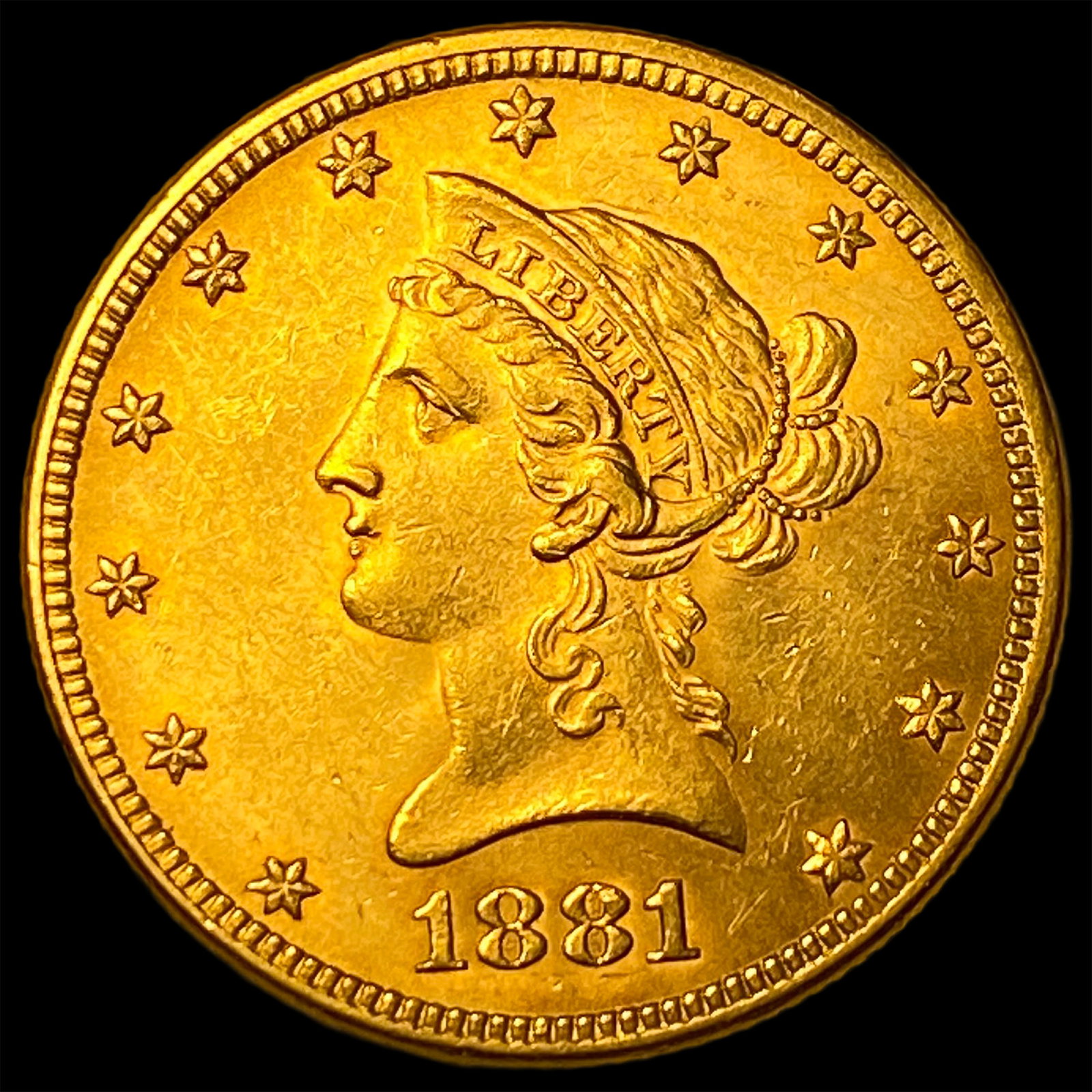 1881 Liberty Head Eagle $10 Gold UNCIRCULATED (1 of 2)