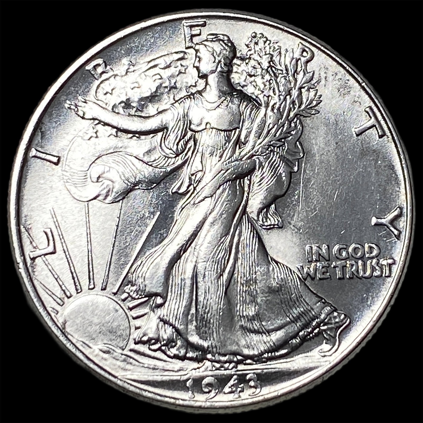 1943 Silver Half Dollar (Walking Liberty) UNCIRCULATED (1 of 2)