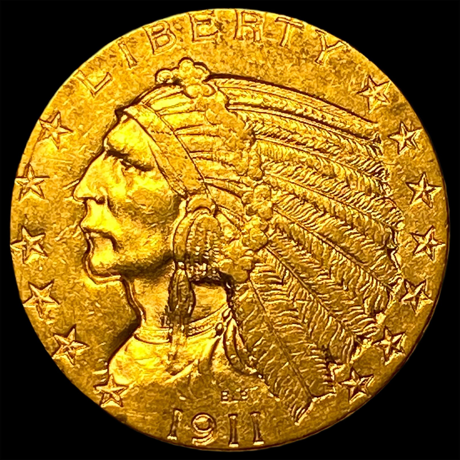 1911 Indian Head Gold Half Eagle $5 CLOSELY UNCIRCULATED (1 of 2)