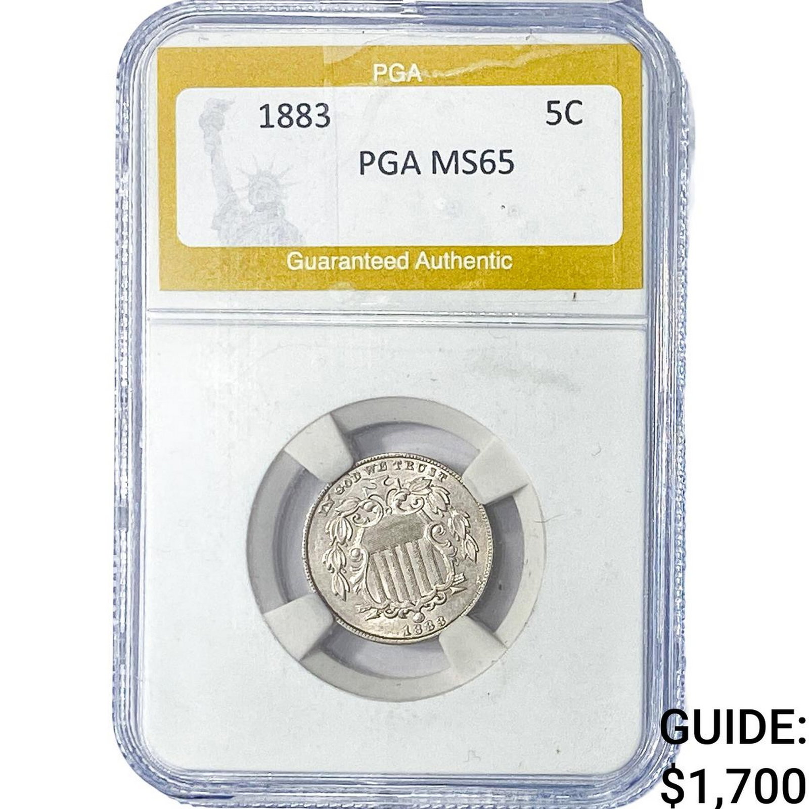 1883 Shield Nickel PGA MS65 (1 of 2)