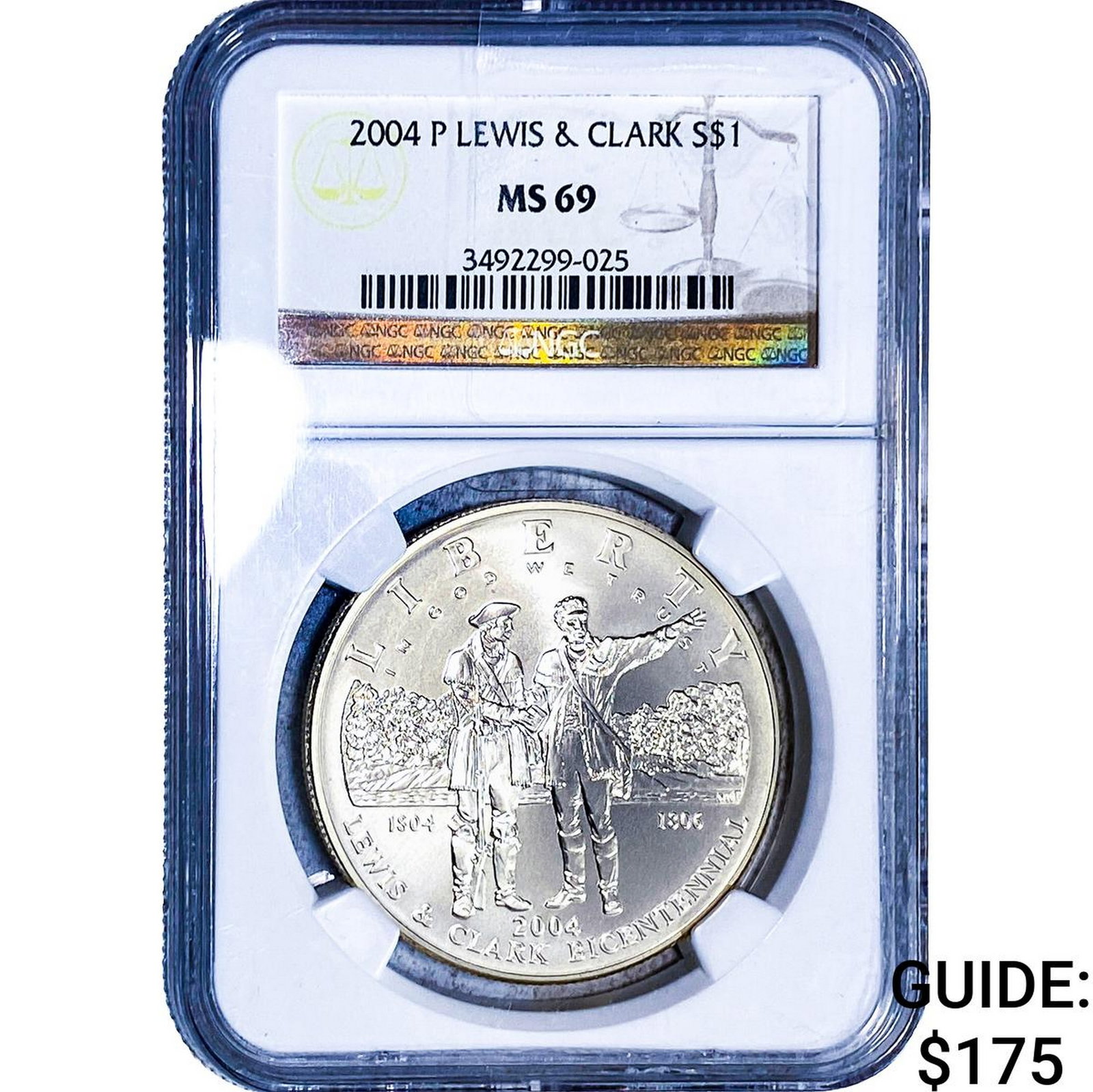 2004-P Lewis & Clark Silver Dollar .7734oz ASW NGC (1 of 2)