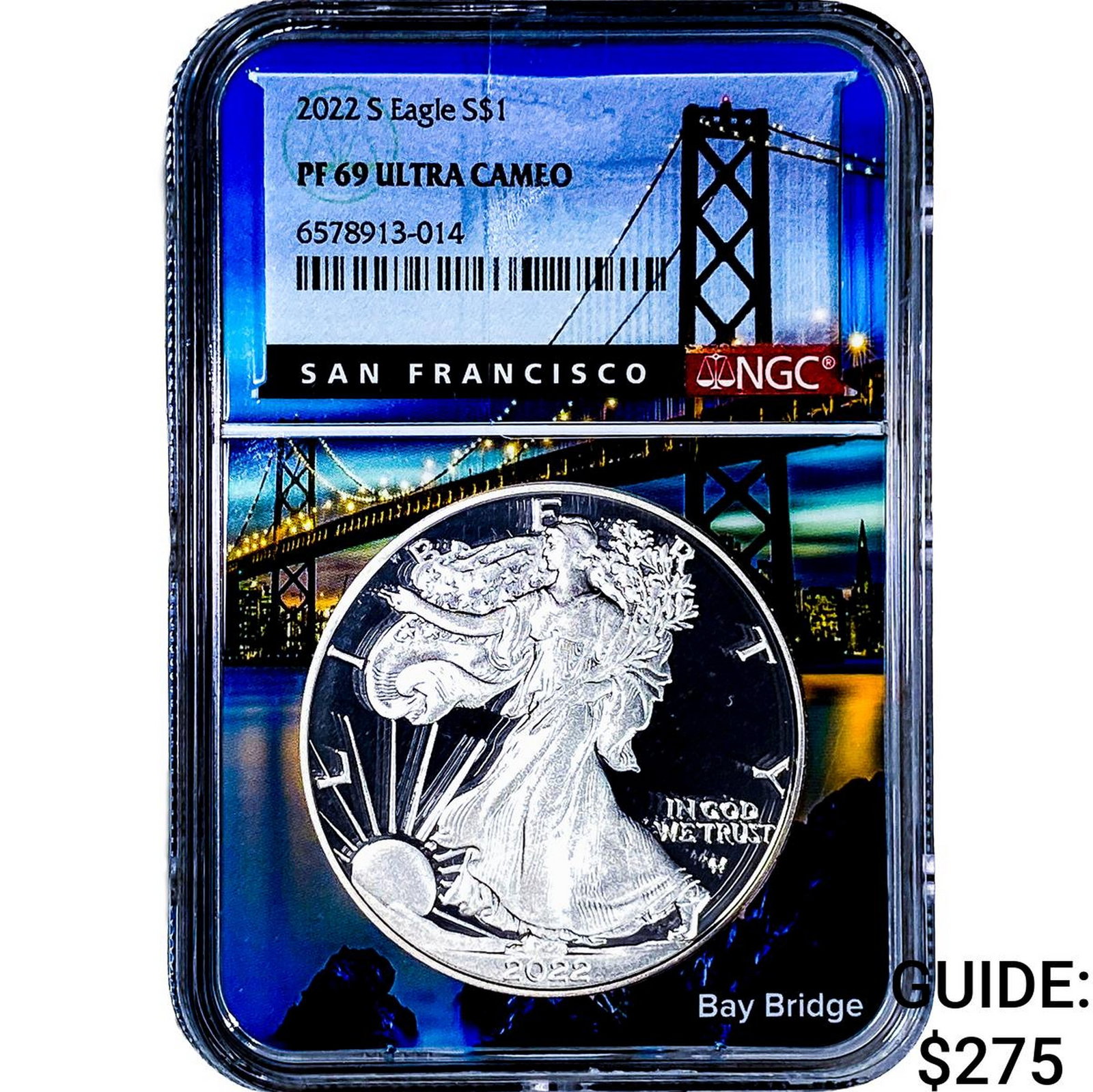 2022-S Silver Eagle NGC PF69 Ultra Cameo: 2022-S Silver Eagle NGC PF69 Ultra Cameo