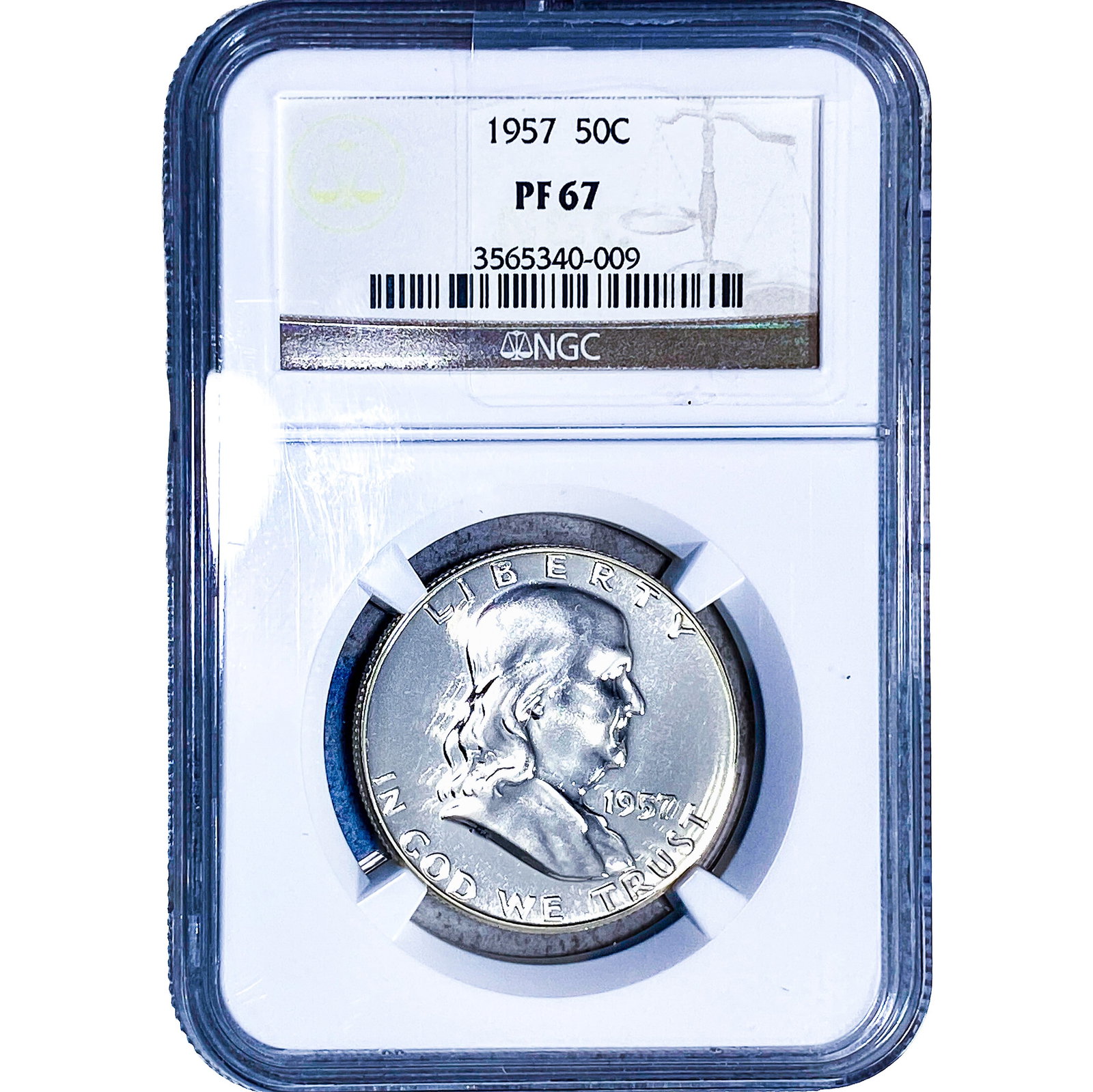 1957 Franklin Half Dollar NGC PF67 (1 of 2)