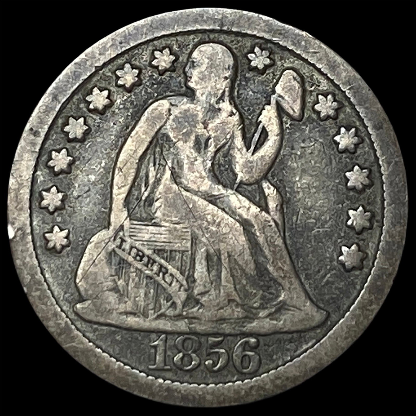 1856 Seated Liberty Dime LIGHTLY CIRCULATED (1 of 2)
