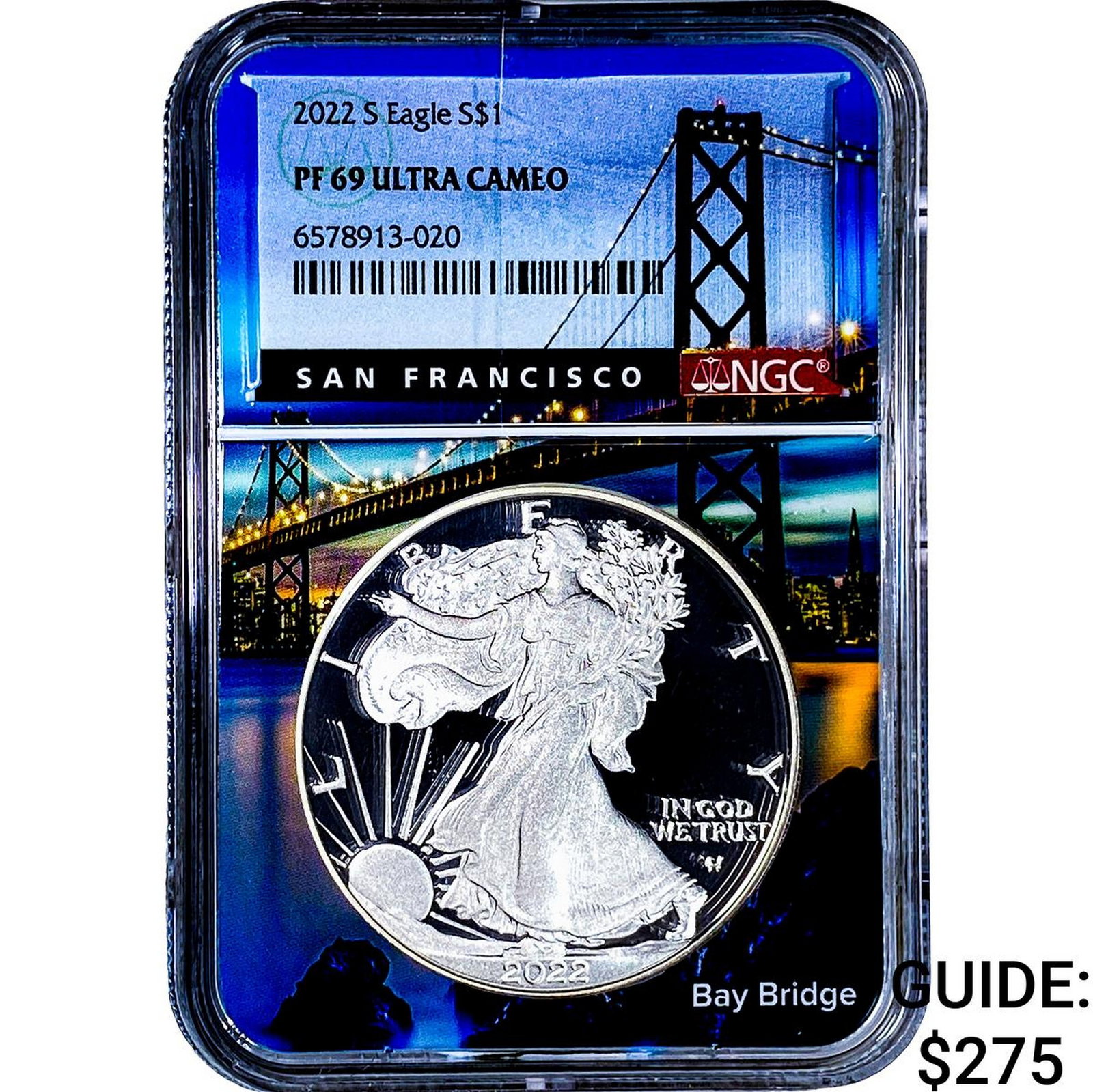 2022-S Silver Eagle NGC PF69 Ultra Cameo: 2022-S Silver Eagle NGC PF69 Ultra Cameo