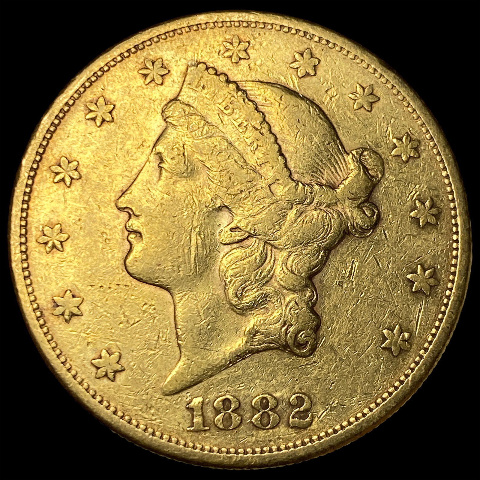 1882 Liberty Head Double Eagle $20 Gold CLOSELY UNCIRCULATED (1 of 2)