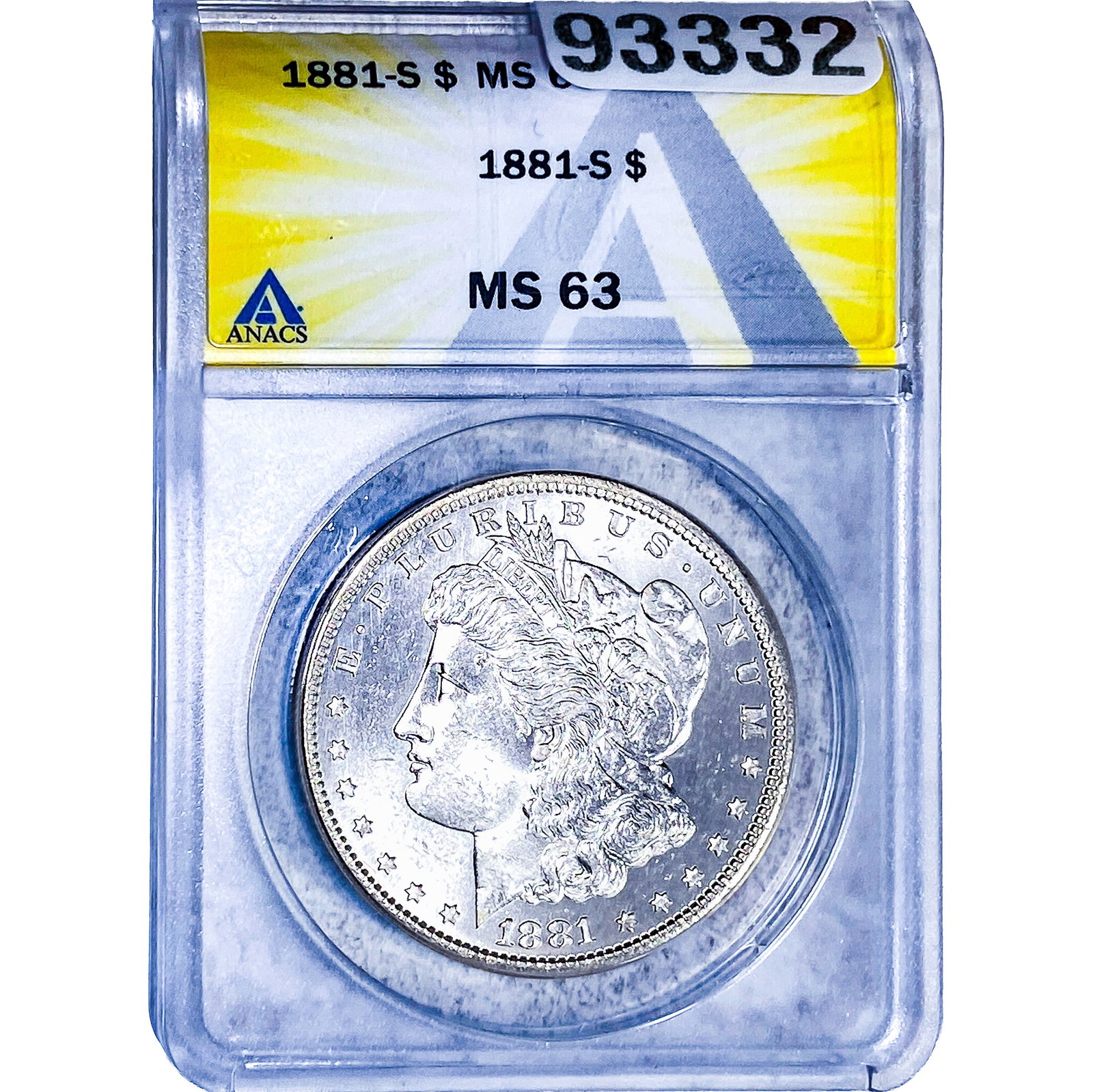 1881-S Morgan Silver Dollar ANACS MS63 (1 of 2)