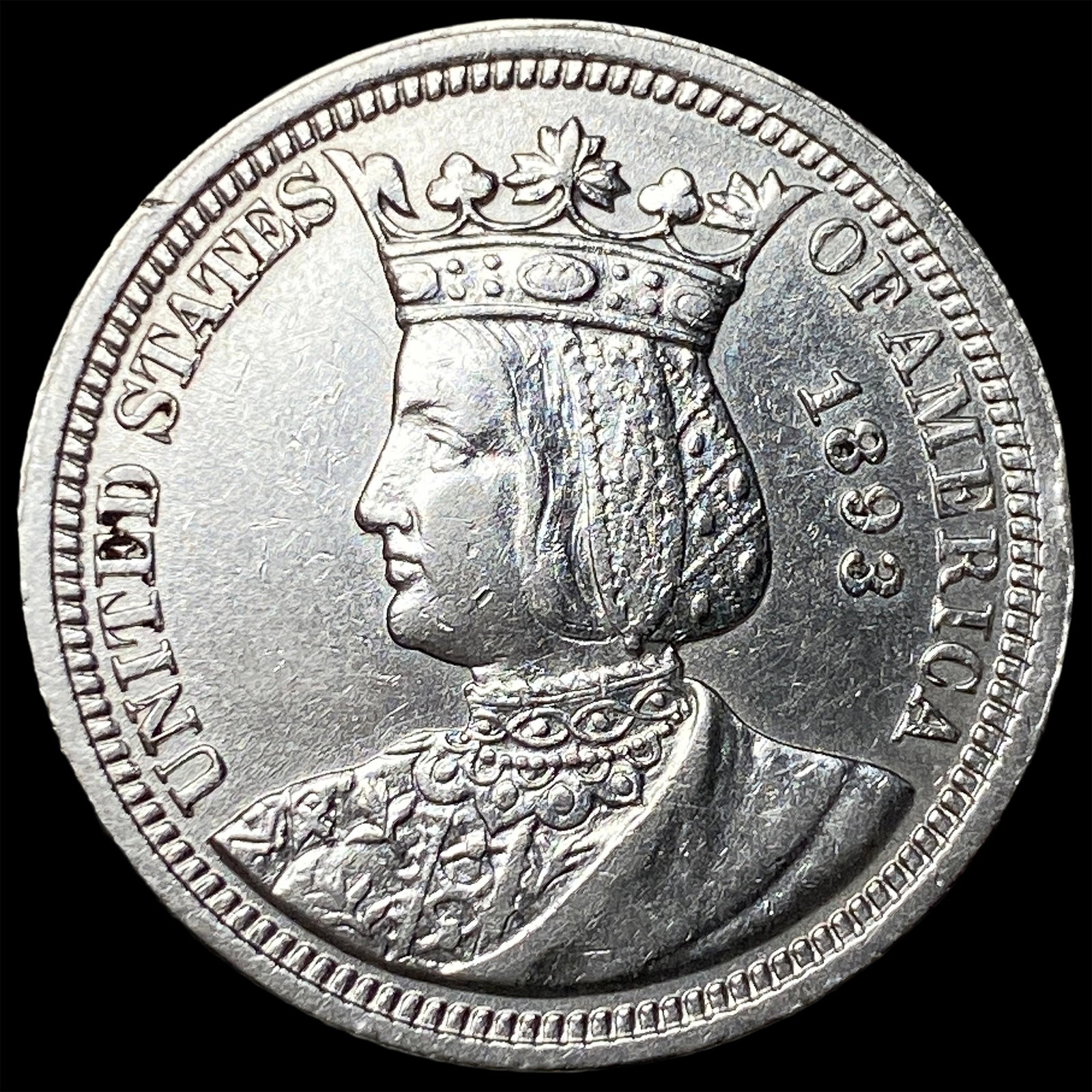 1893 Columbian Exposition Half Dollar Token CHOICE AU (1 of 2)