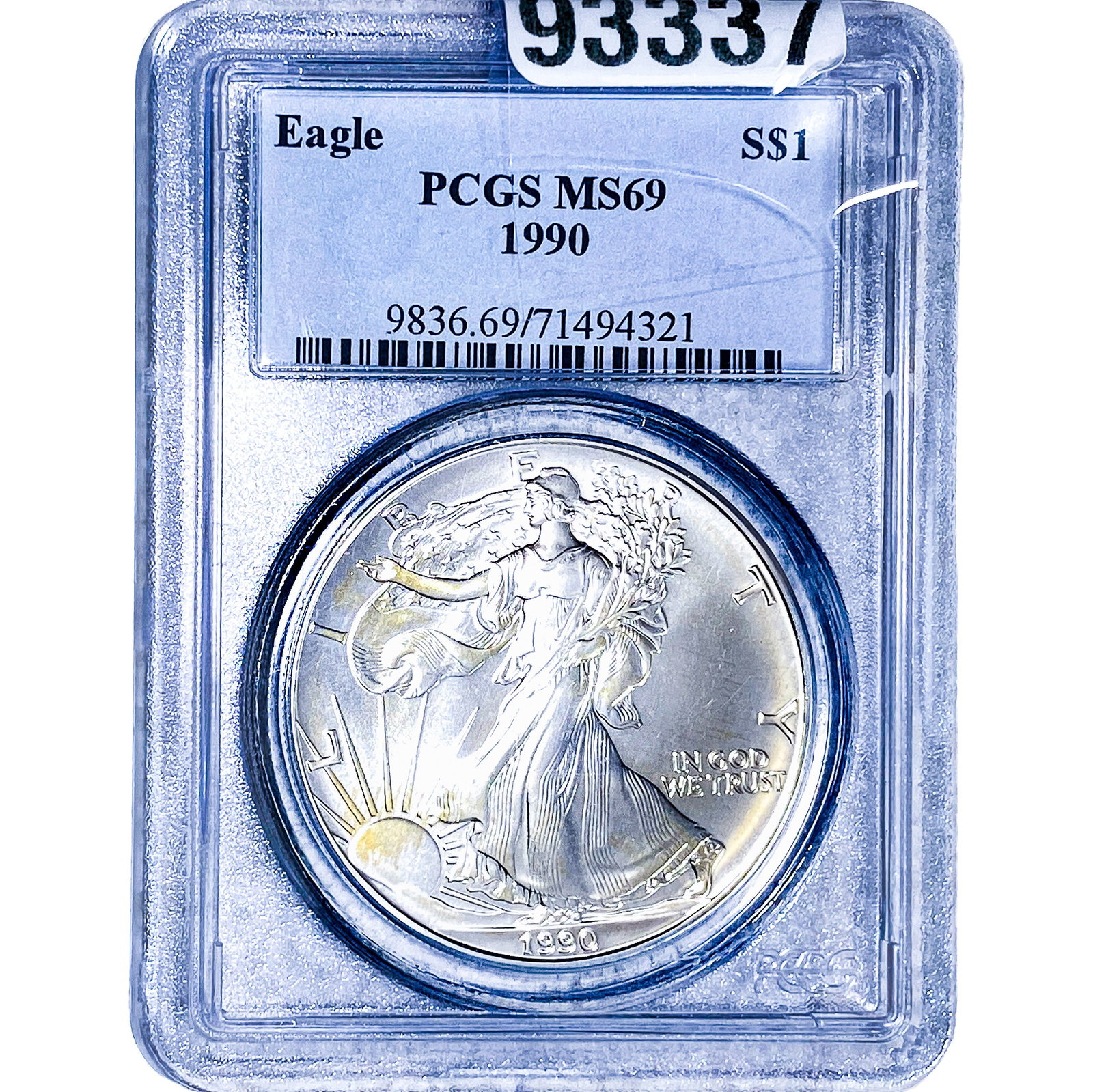 1990 Silver Eagle PCGS MS69 (1 of 2)