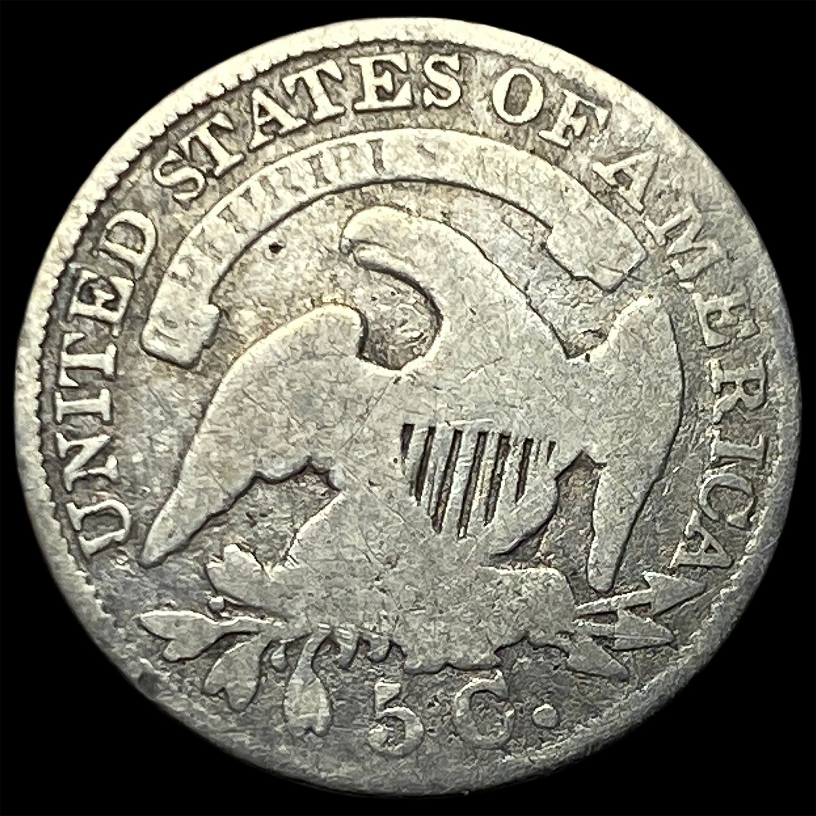 1833 Capped Bust Half Dime LIGHTLY CIRCULATED - 2