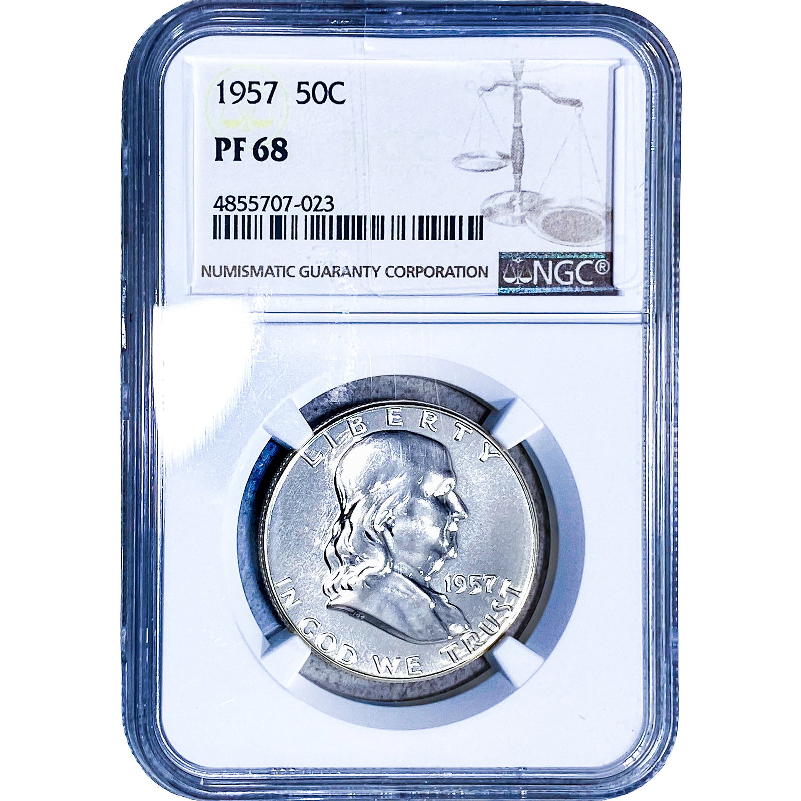 1957 Franklin Half Dollar NGC PF69 (1 of 2)