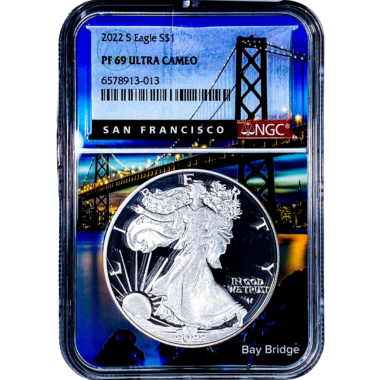 2022-S Silver Eagle NGC PF69 Ultra Cameo: 2022-S Silver Eagle NGC PF69 Ultra Cameo