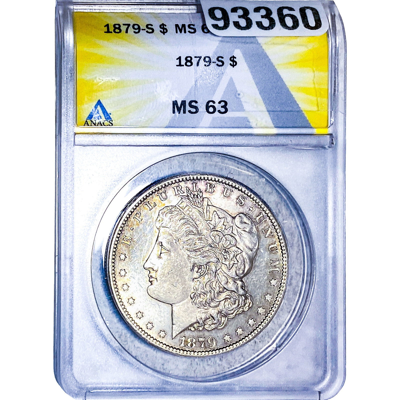 1879-S Morgan Silver Dollar ANACS MS63 (1 of 2)