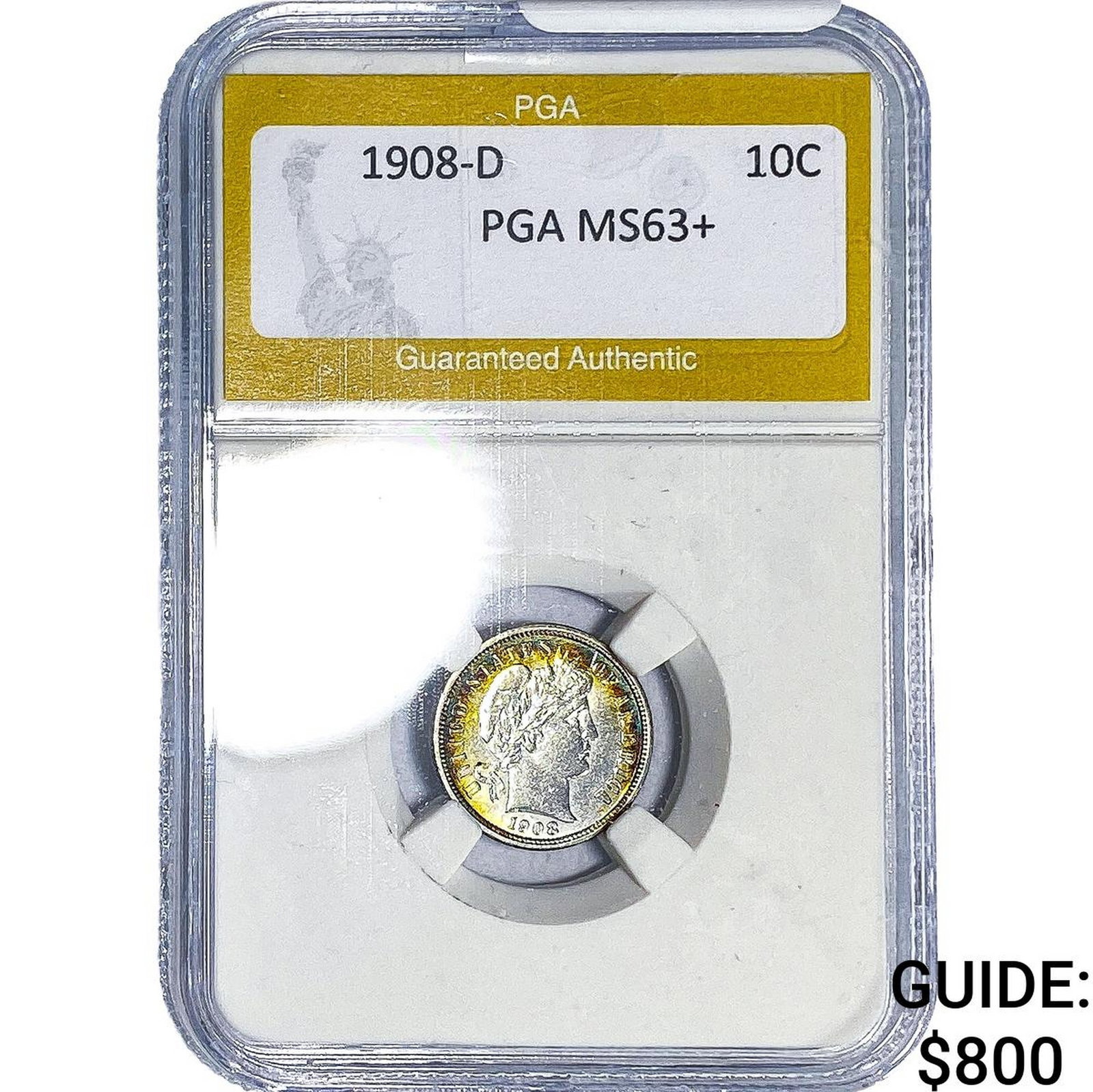 1908-D Barber Dime PGA MS63+ (1 of 2)