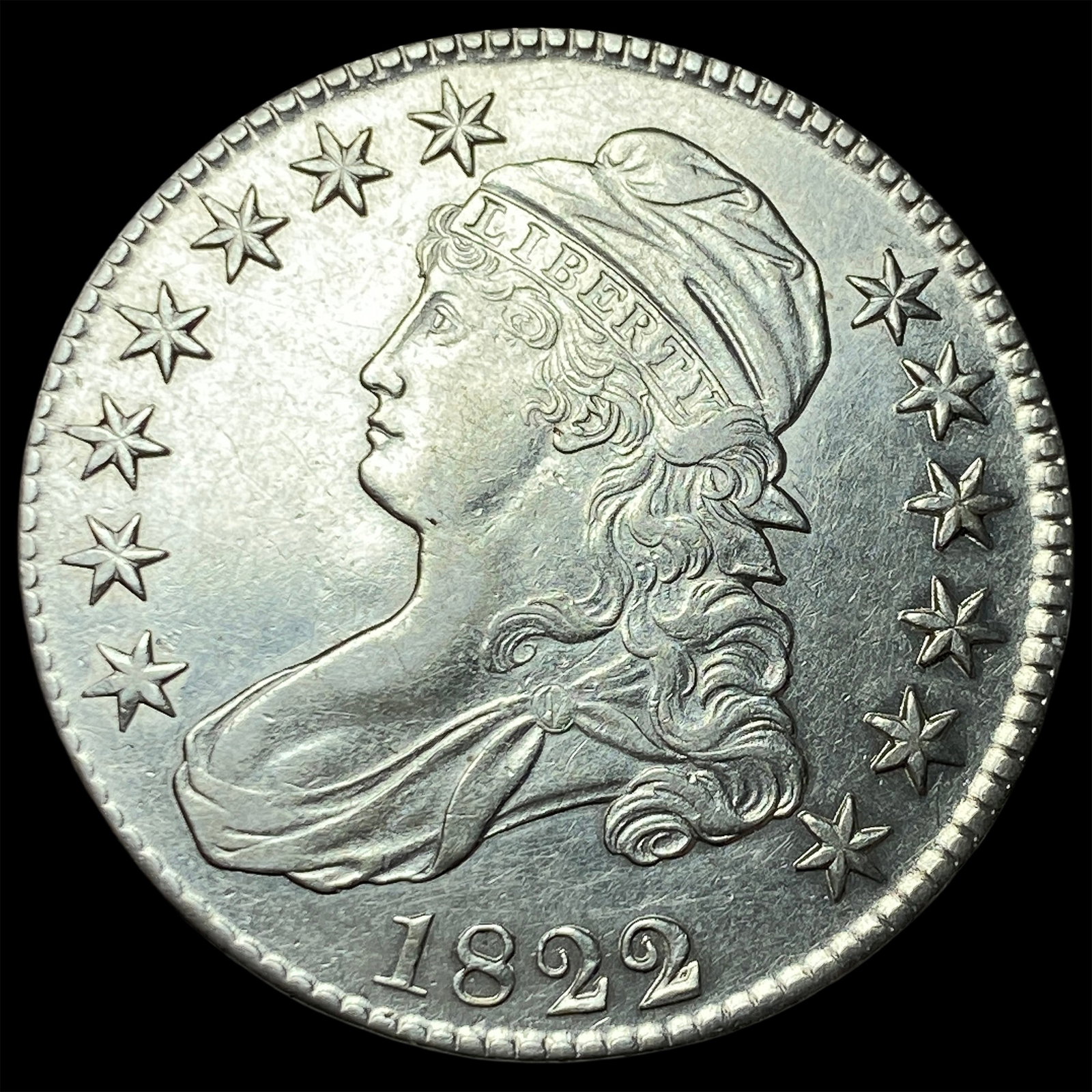 1822 Capped Bust Half Dollar CLOSELY UNCIRCULATED (1 of 2)