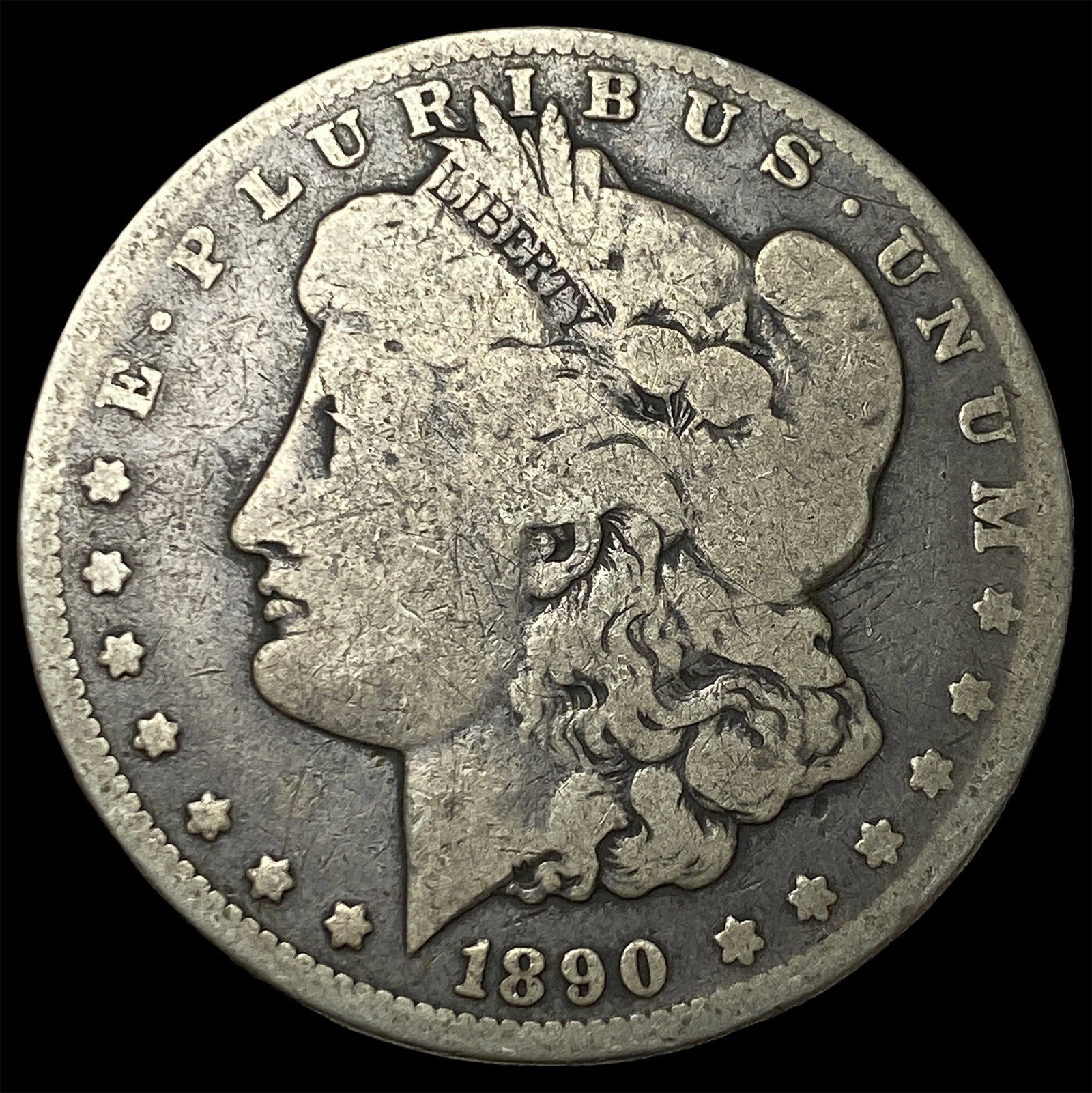 1890-CC Silver Morgan Dollar NICELY CIRCULATED (1 of 2)