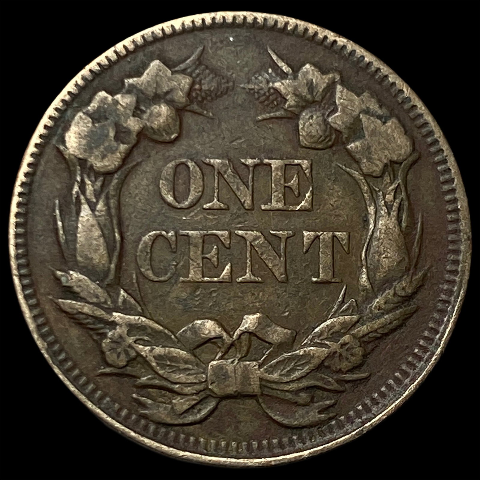 1857 Flying Eagle Cent NEARLY UNCIRCULATED - 2