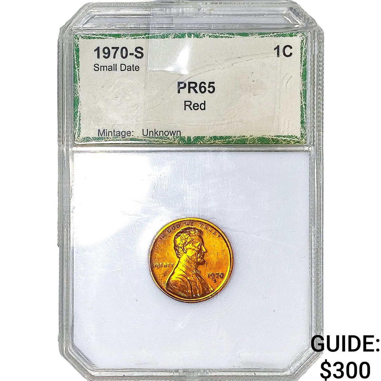 1970-S Wheat Cent PCI PR65 Red: 1970-S Wheat Cent PCI PR65 Red